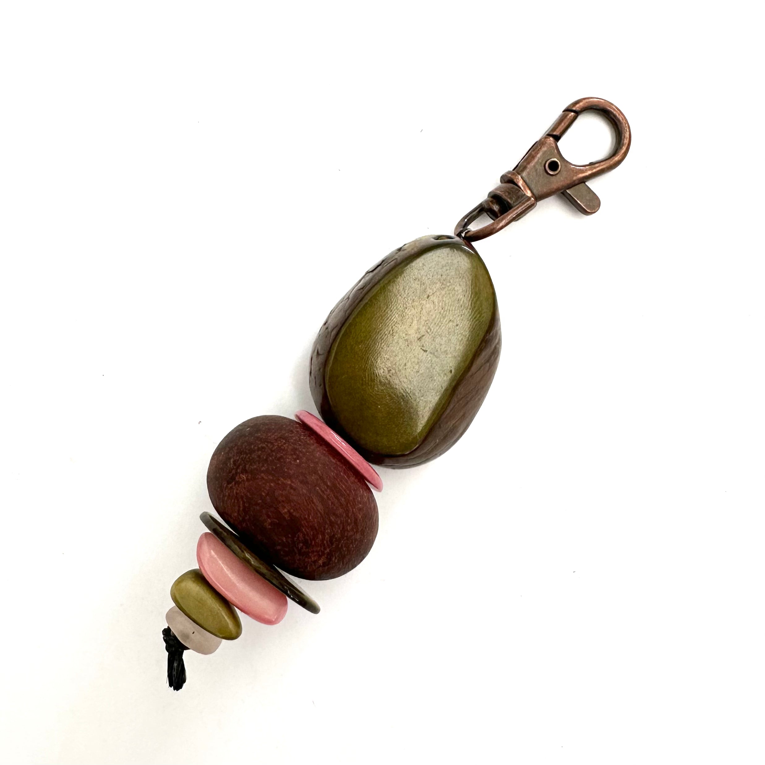 Eco Beads Key Ring key ring The Spotted Quoll Studio French Rose 