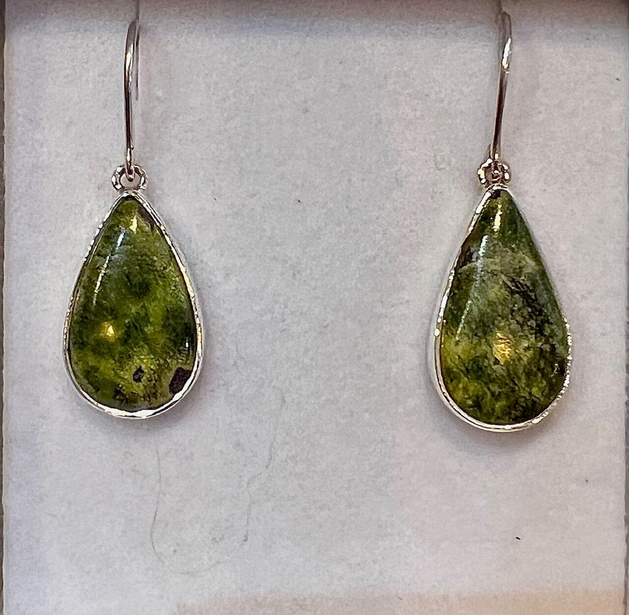 Tasmanian Jade Collection - The Rare and the Beautiful Necklaces The rare and Beautiful Jade Pear Shaped Dangle Earrings 