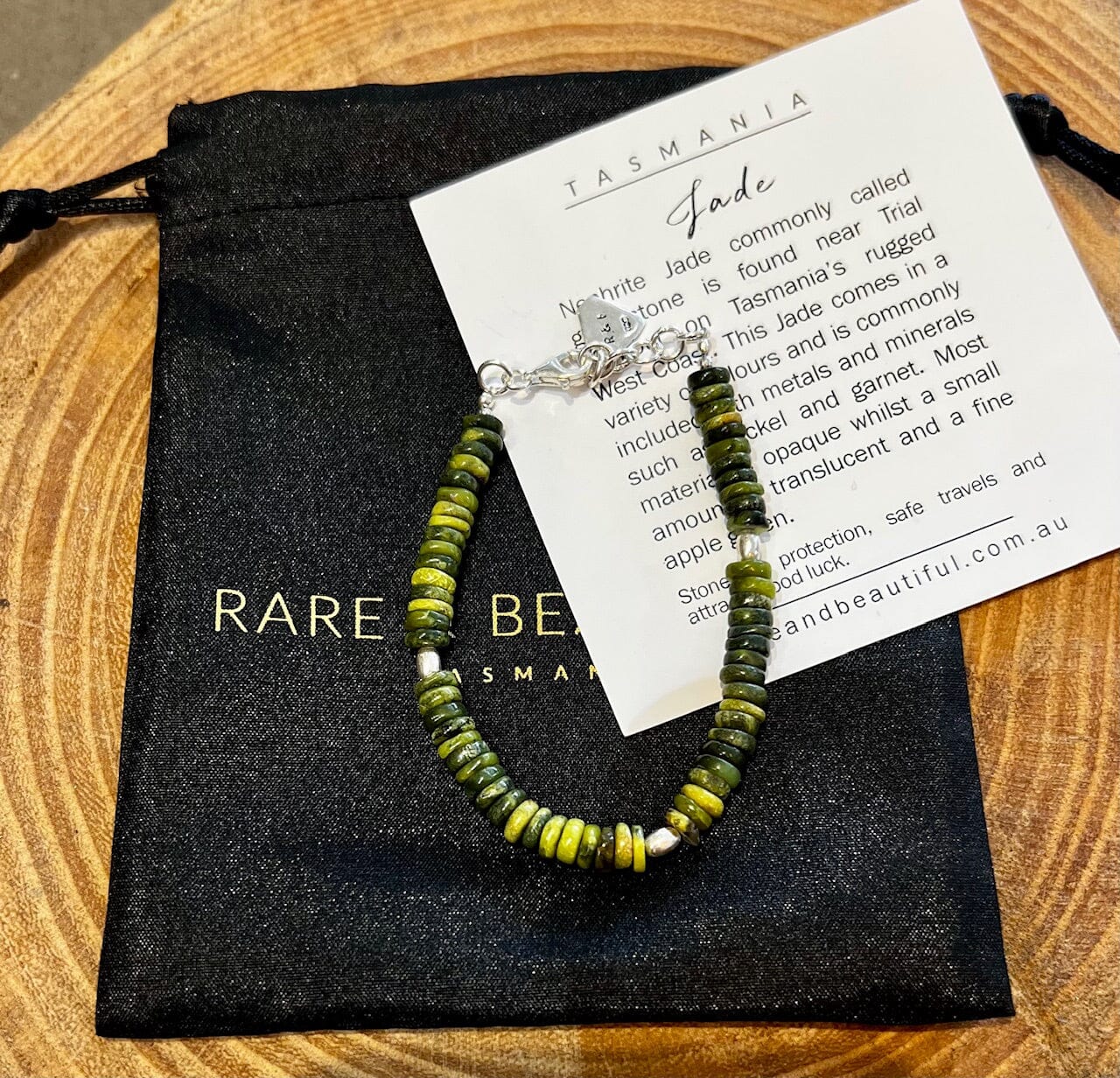 Tasmanian Jade Collection - The Rare and the Beautiful Necklaces The rare and Beautiful Jade Bracelet 170mm 