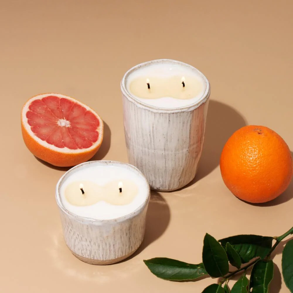 MAISON - Bitter Orange & Pink Grapefruit Soy Wax Ceramic Candle Candles Mojo Candles 