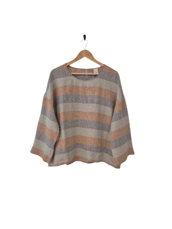 Montaigne Binoche French Stripe Linen Top ladies top Etika 