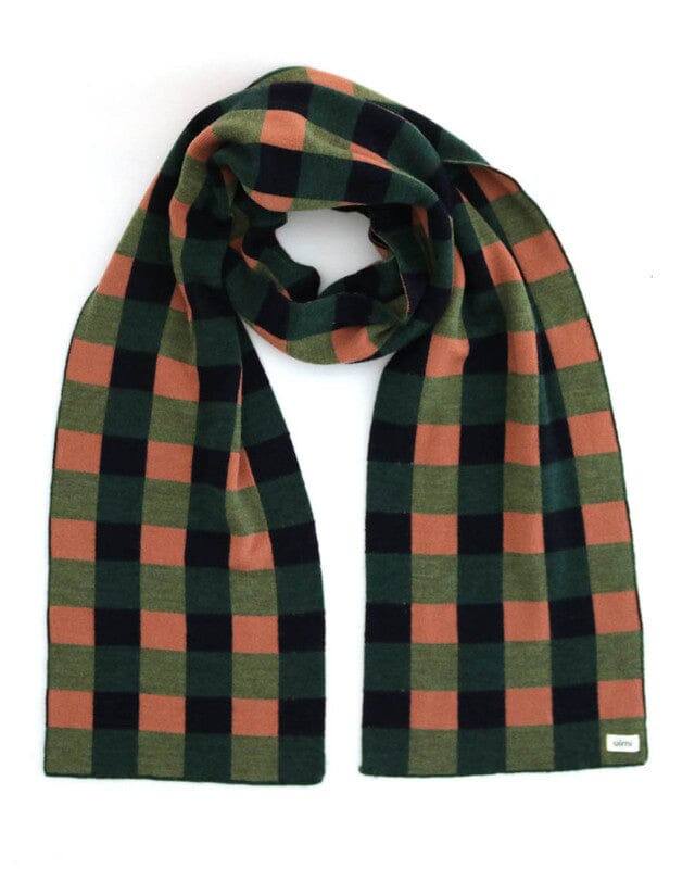 Picnic Check Merino Scarf - Uimi Scarf Uimi Butterscotch 