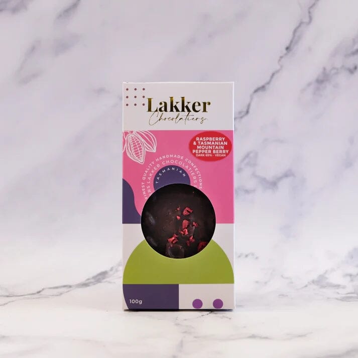 Lakker Chocolatiers chocolate Lakker Raspberry & Tasmanian pepper berry 