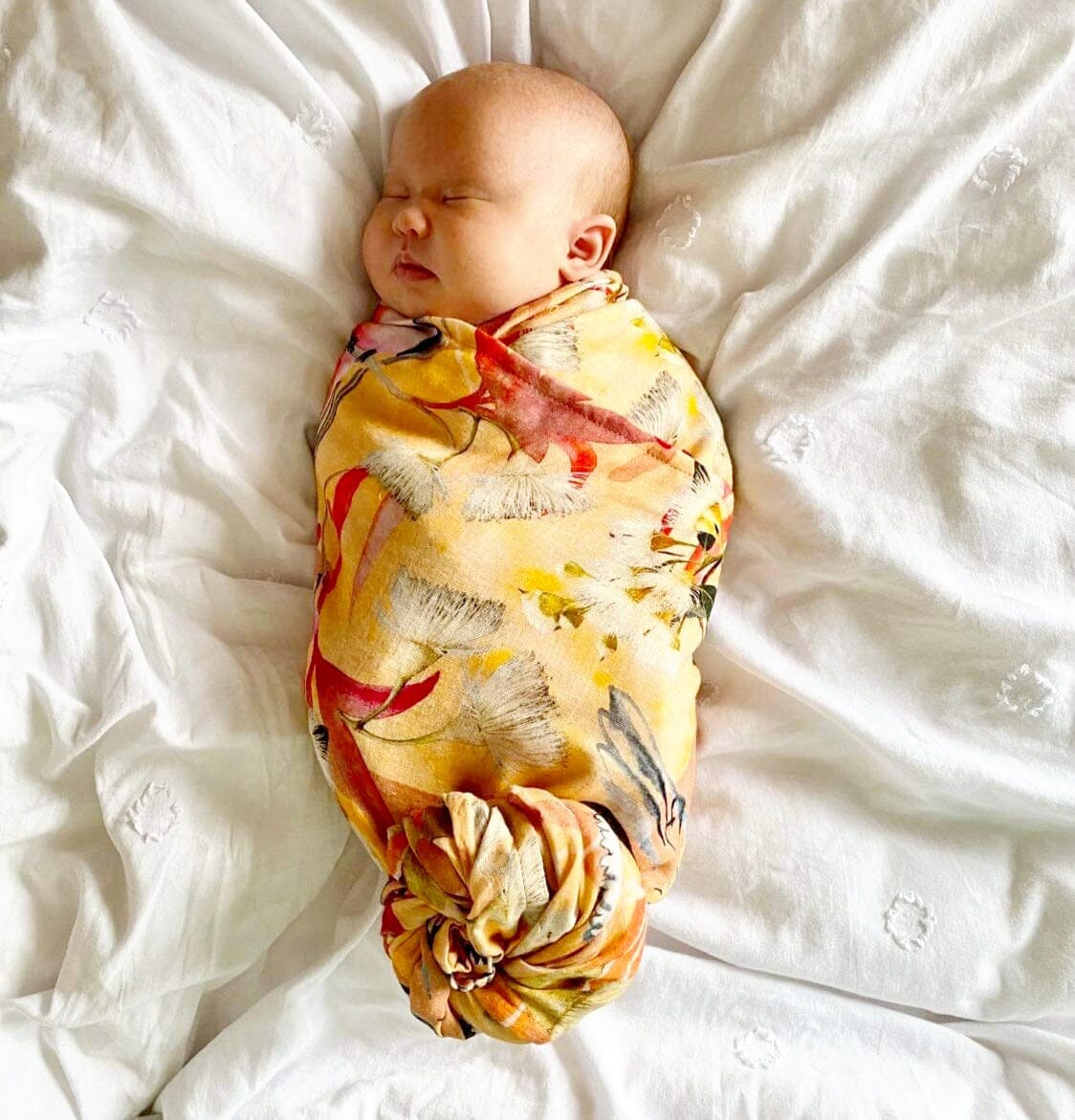 Organic Muslin Baby Swaddle swaddle The Spotted Quoll 