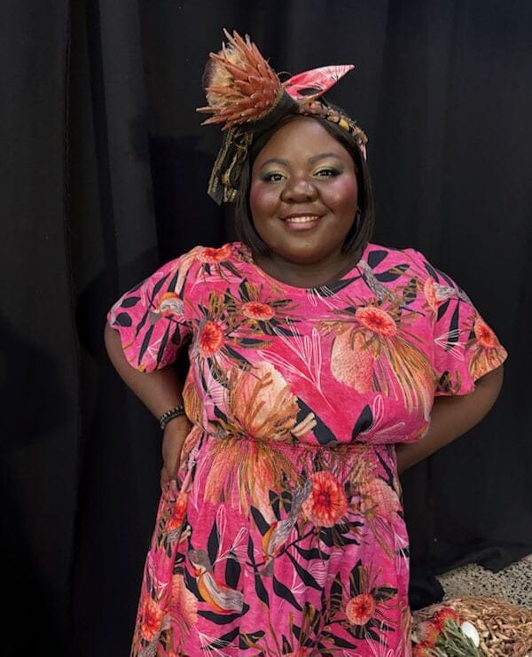 Frankie Shirred Skirt - Pink Summer Bouquet Skirt The Spotted Quoll 