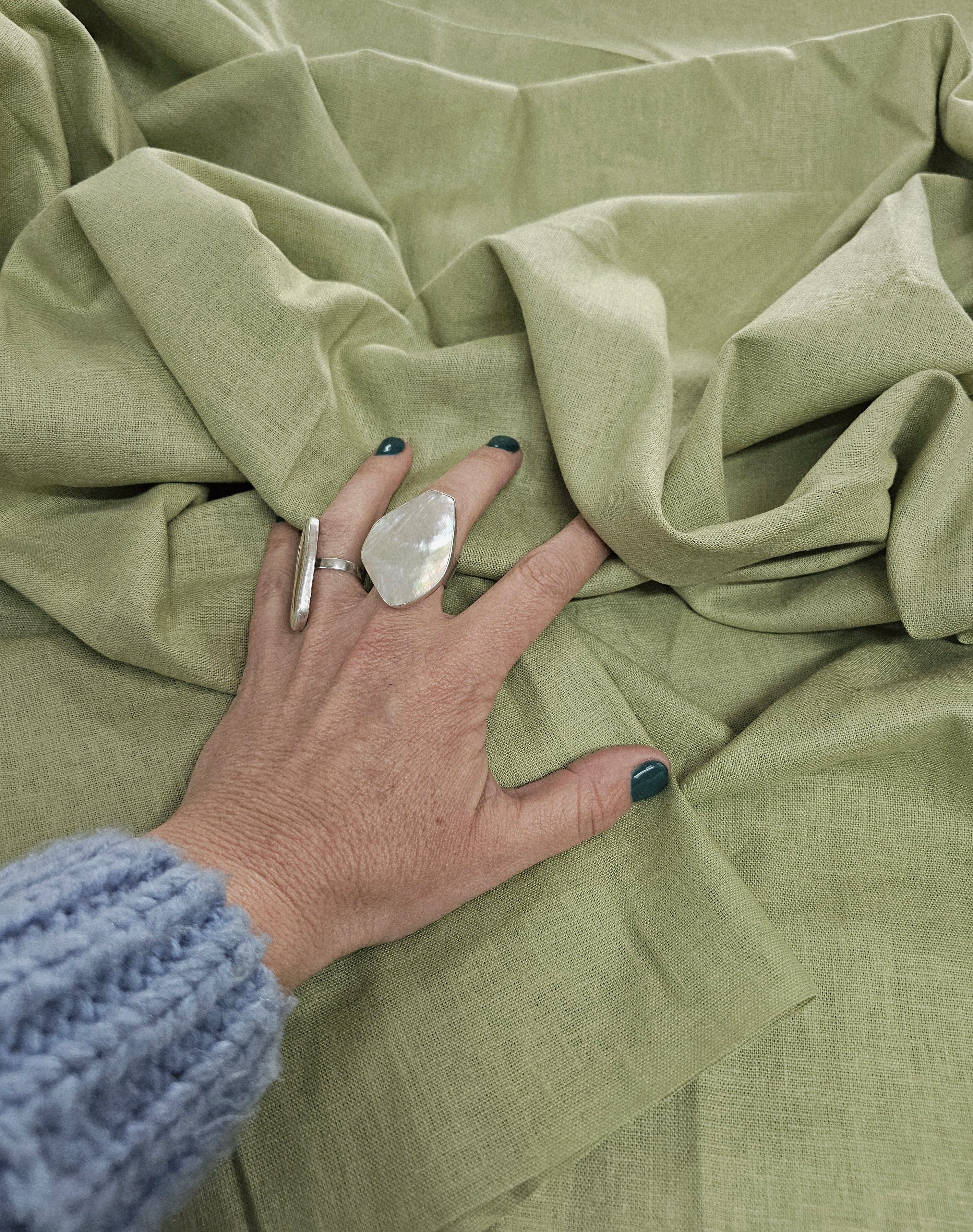 Fabric Organic Dyed Linen - By The Metre fabric The Spotted Quoll Studio 