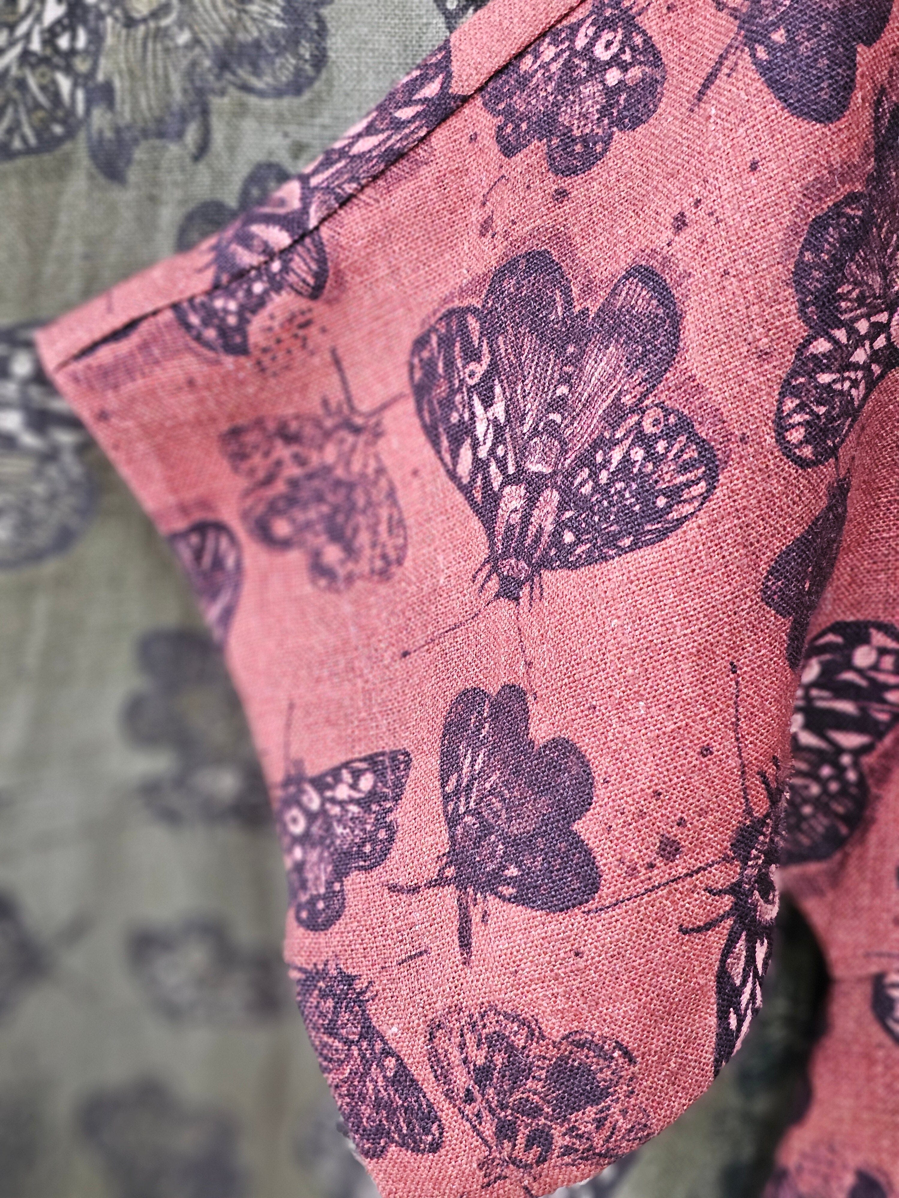 Organic Linen Cocoon Dress - Cocoa Moth Dress The Spotted Quoll 