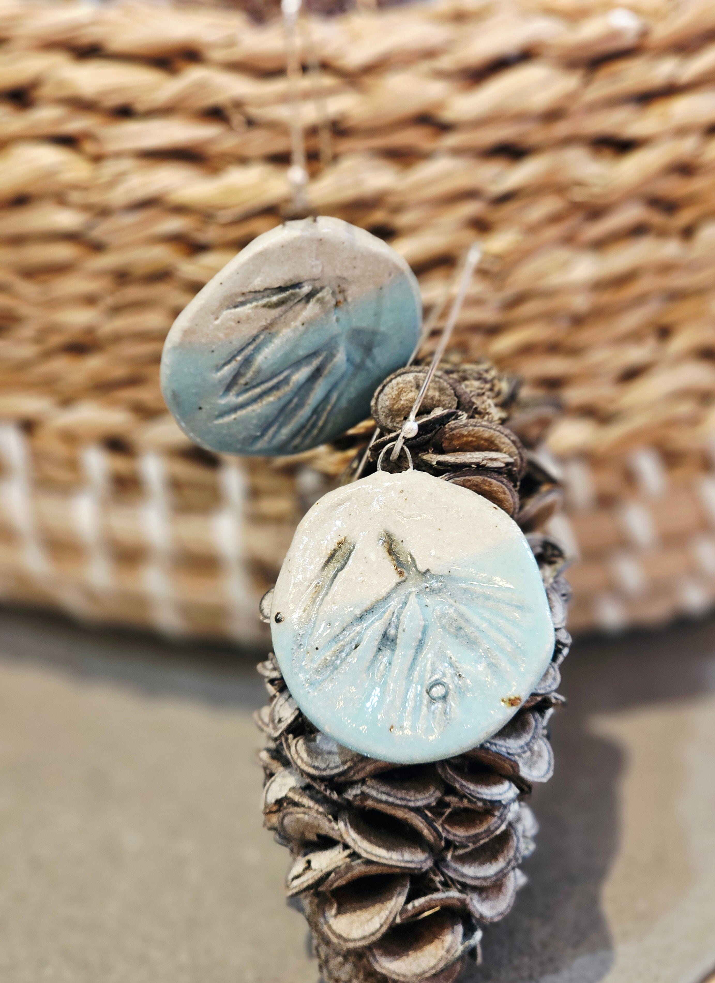 Ceramic & Silver Jewellery - Forest Floor Earrings Jillian Jak & Meek Mud 