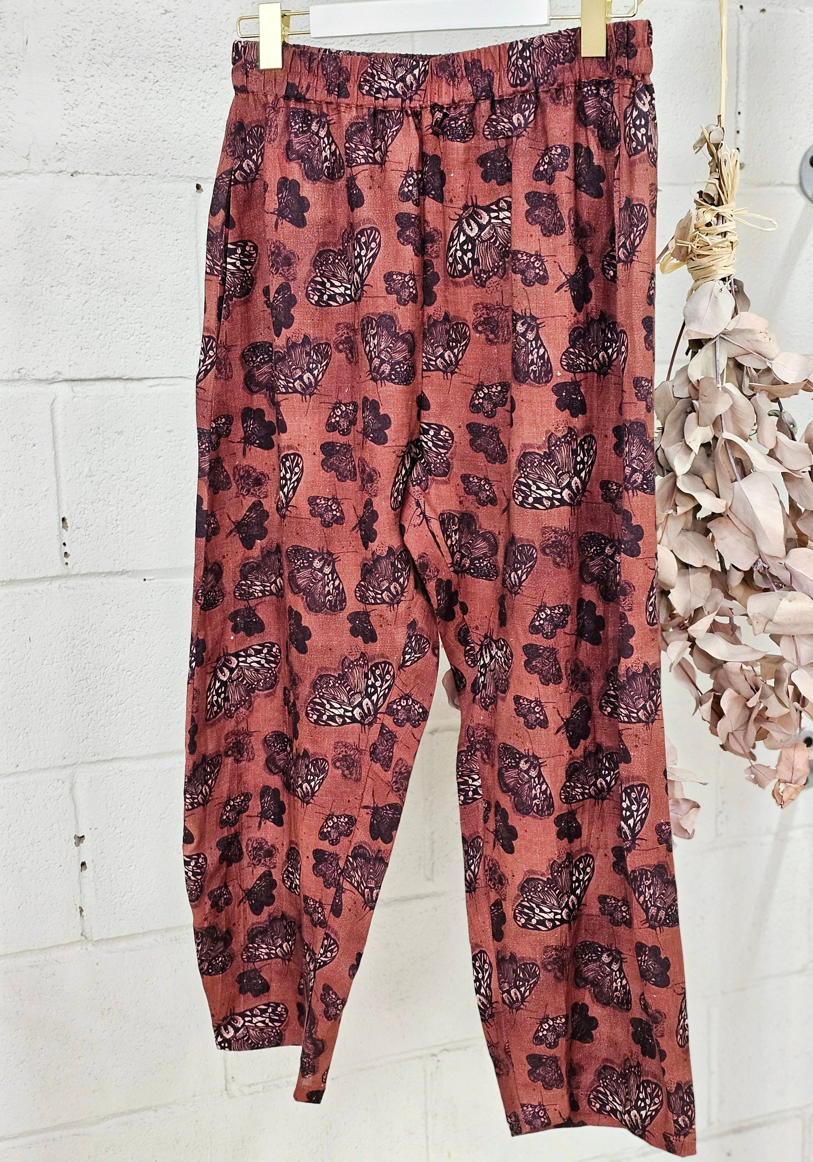 Boss Pant Organic 100% Linen - Cocoa Moth Pants The Spotted Quoll 