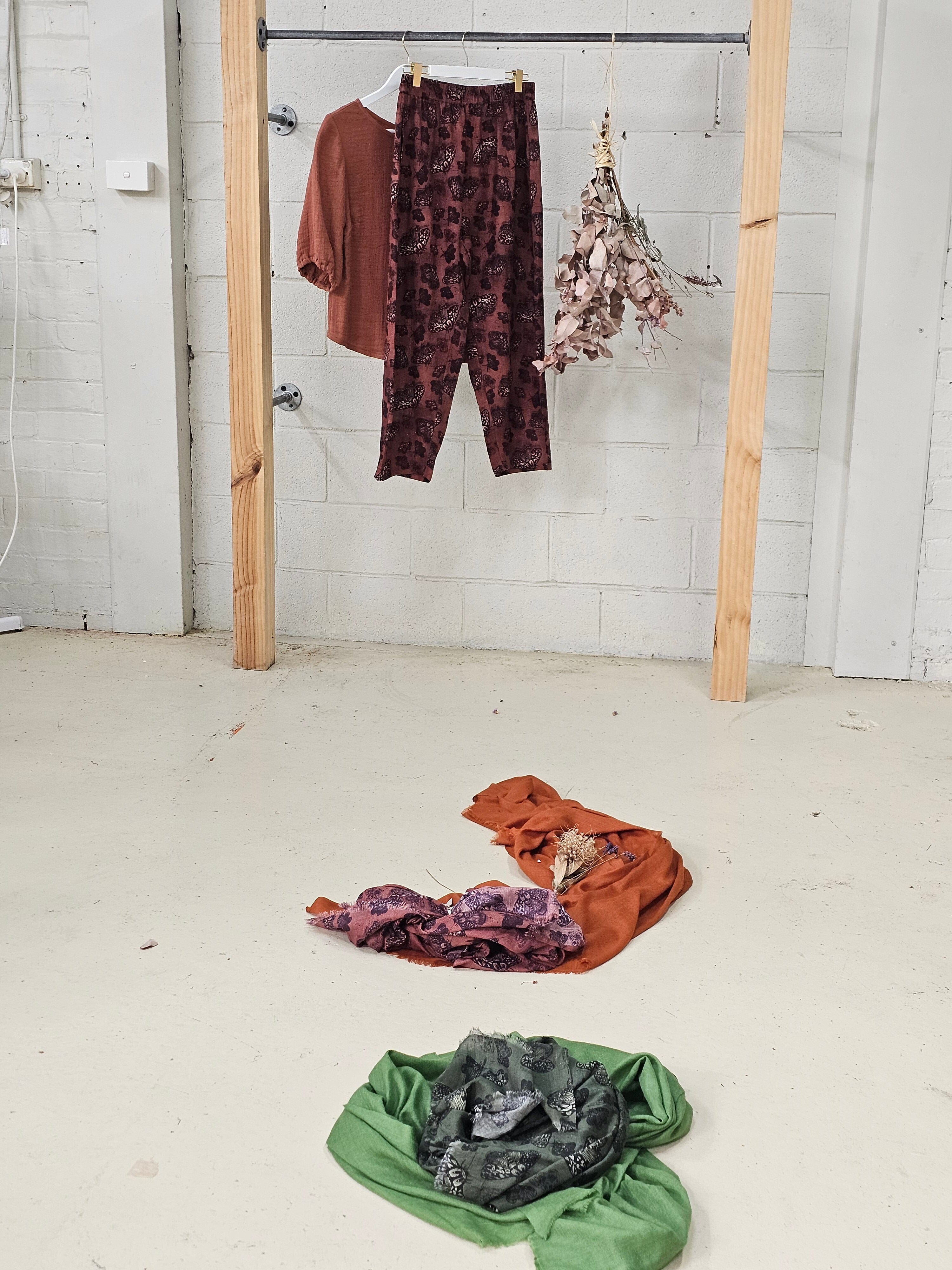 Boss Pant Organic 100% Linen - Cocoa Moth Pants The Spotted Quoll 