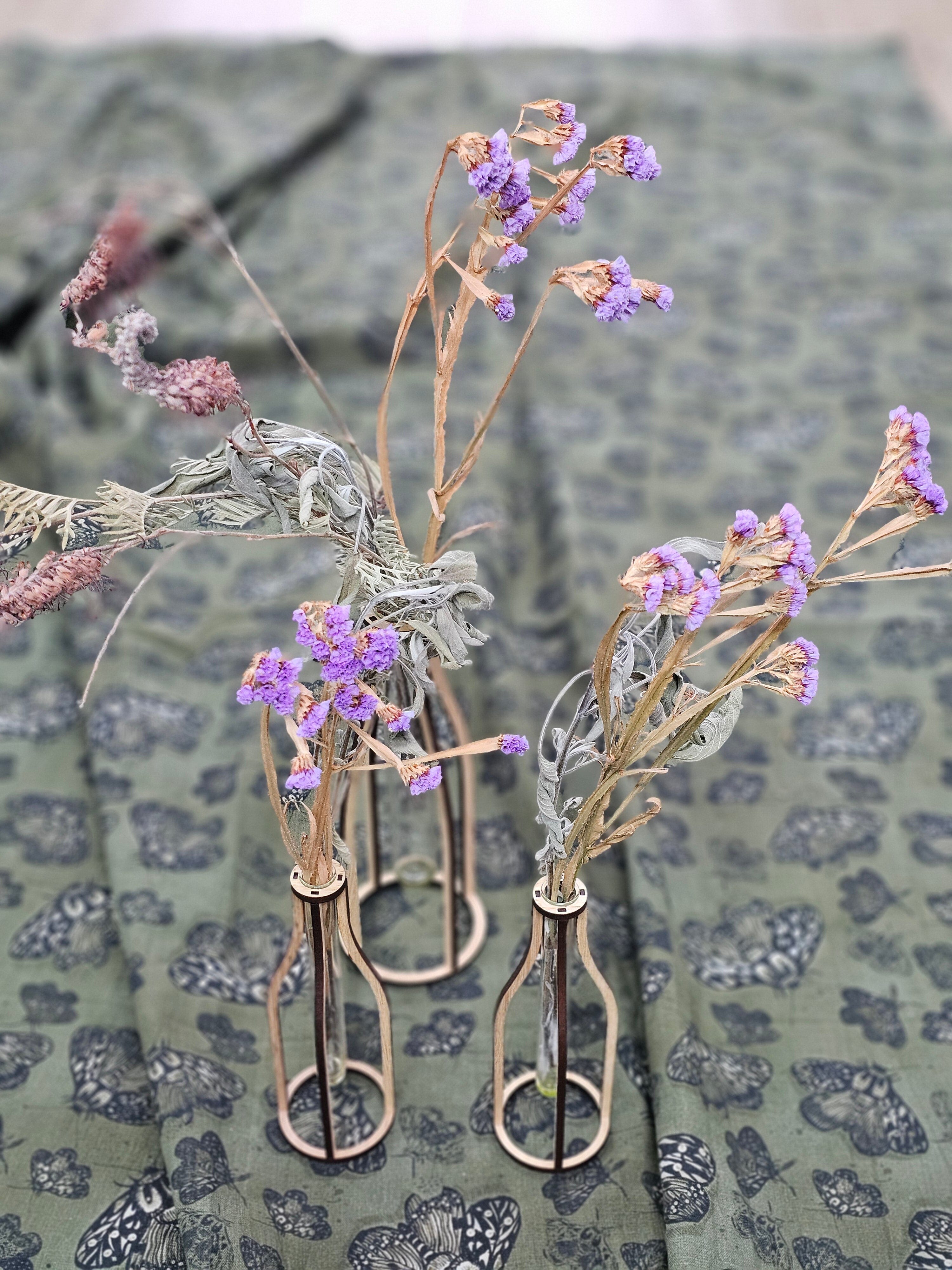 Organic Linen Table Cloth - Moss Moth table cloth The Spotted Quoll 