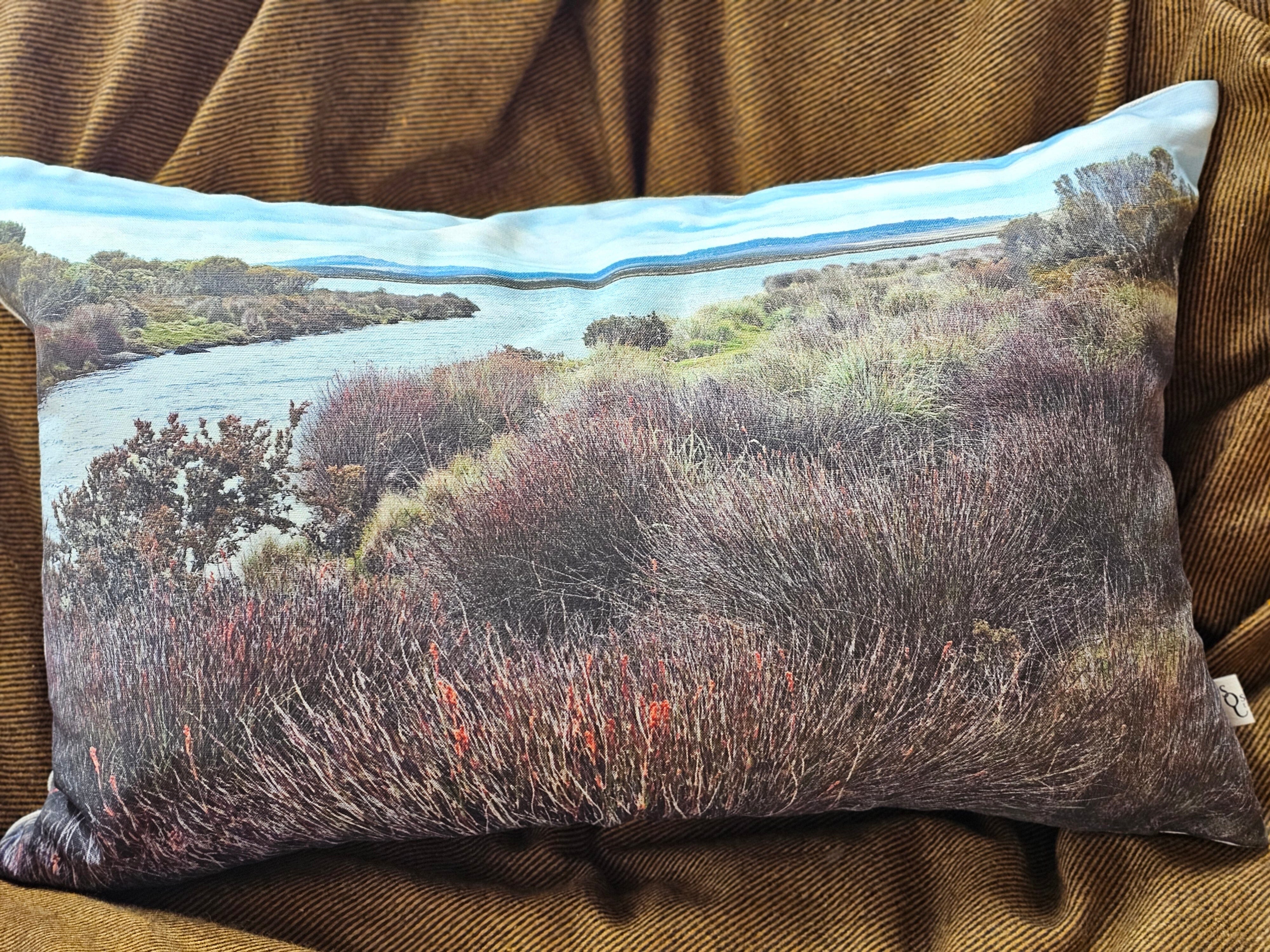 Printed Canvas Cushion - Where We Fish Cushions The Spotted Quoll 