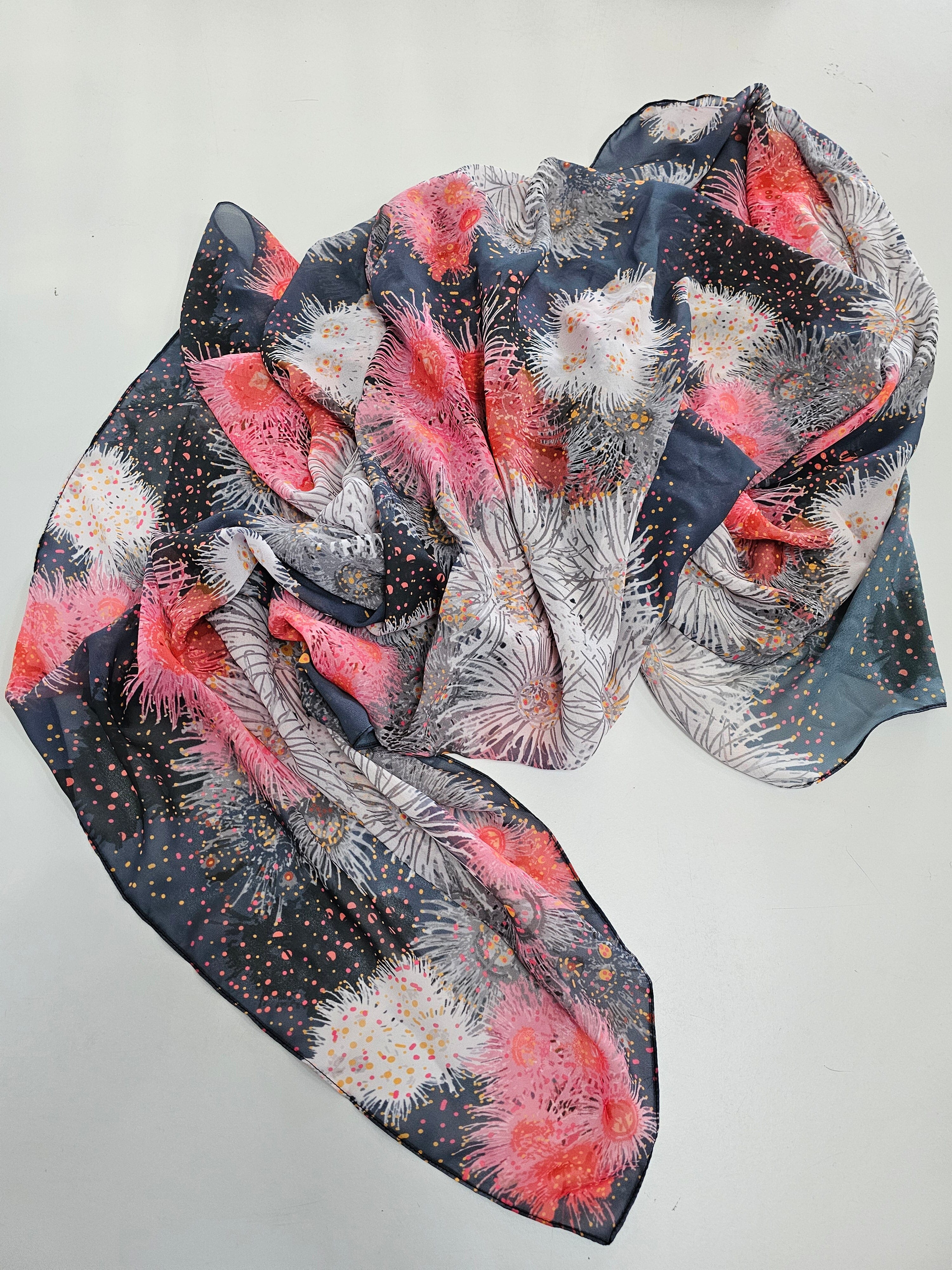 Silken Chic Scarves - Bush Confetti Scarf The Spotted Quoll Studio 