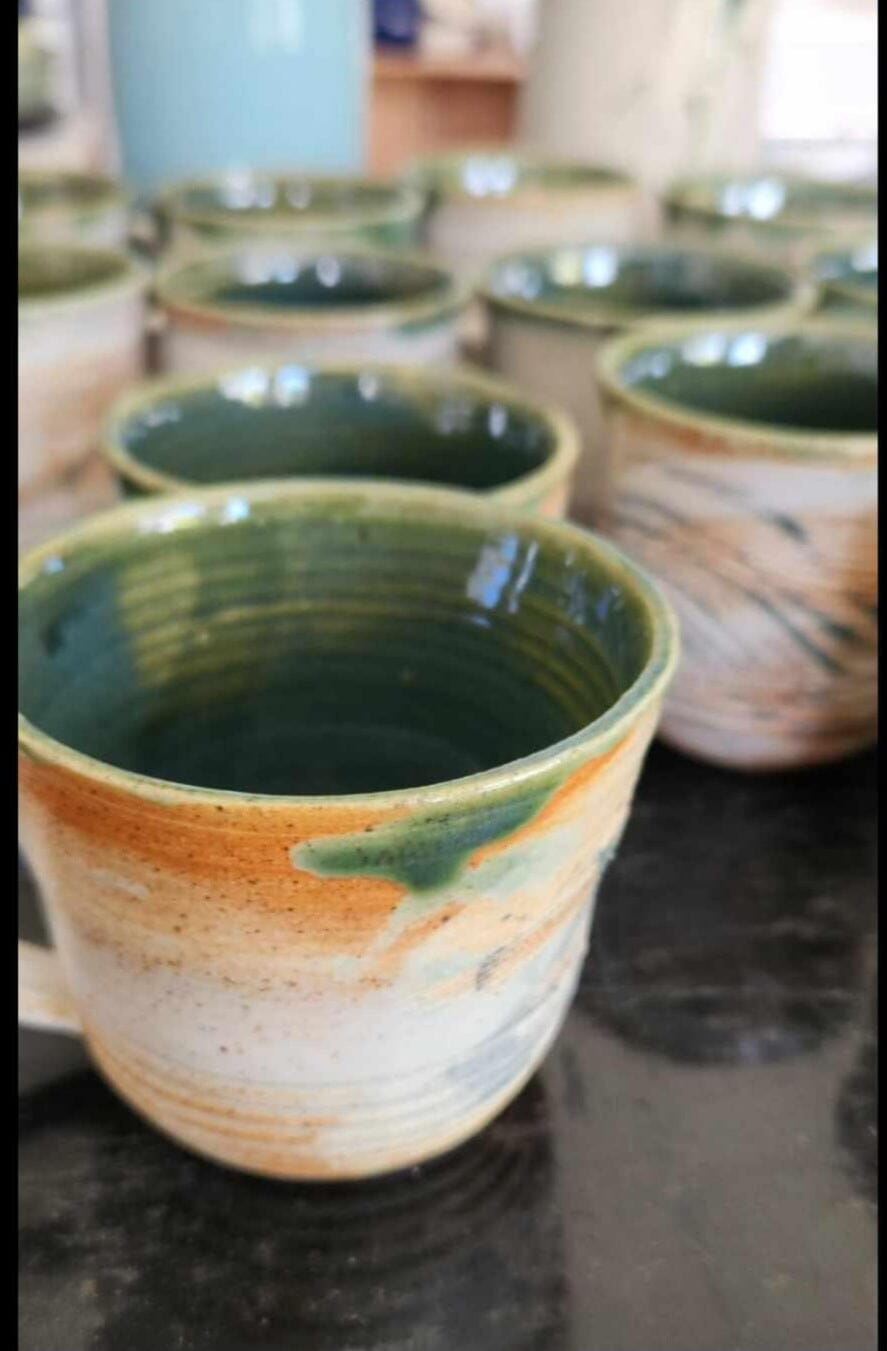 Arny Gyda Pottery - Tasmania ceramics Arny Gyda Scrub Coffee Mug (small) 