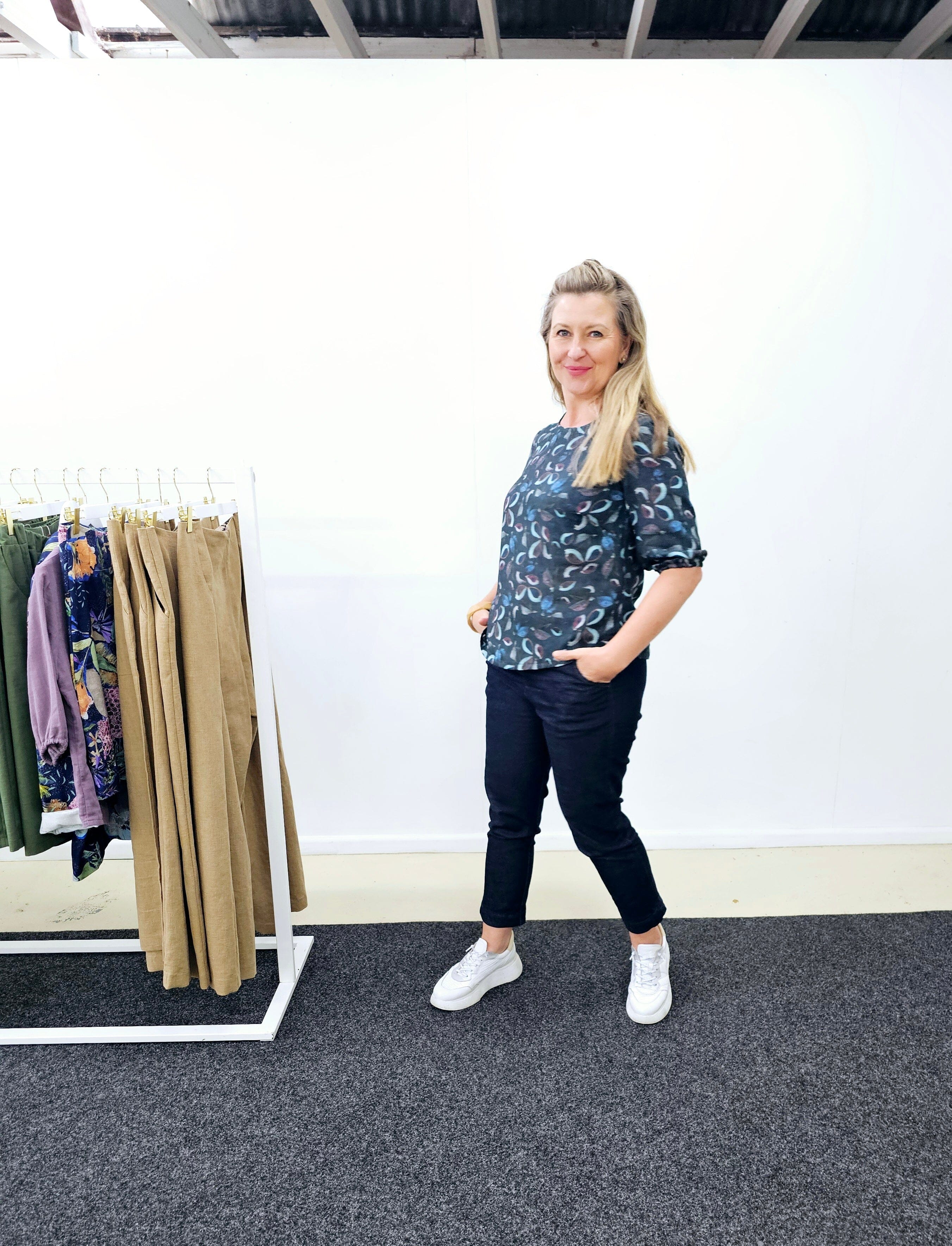 Lady Jane Bishops Sleeve Blouse - Seed Pods top The Spotted Quoll 