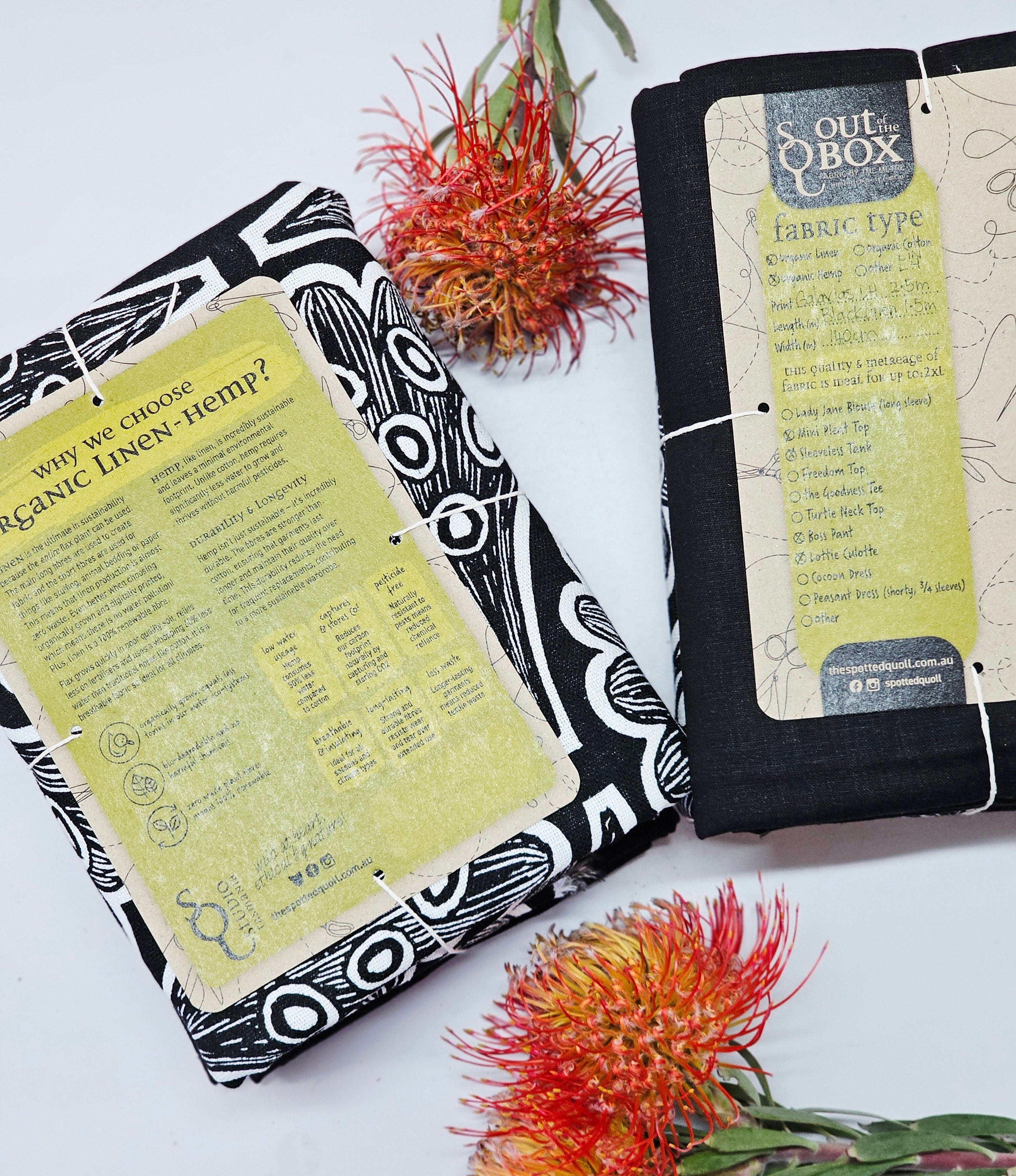 Fabric Inspo Pack - Cut Bundles fabric The Spotted Quoll Studio Black / Galaxias Fish Scale 