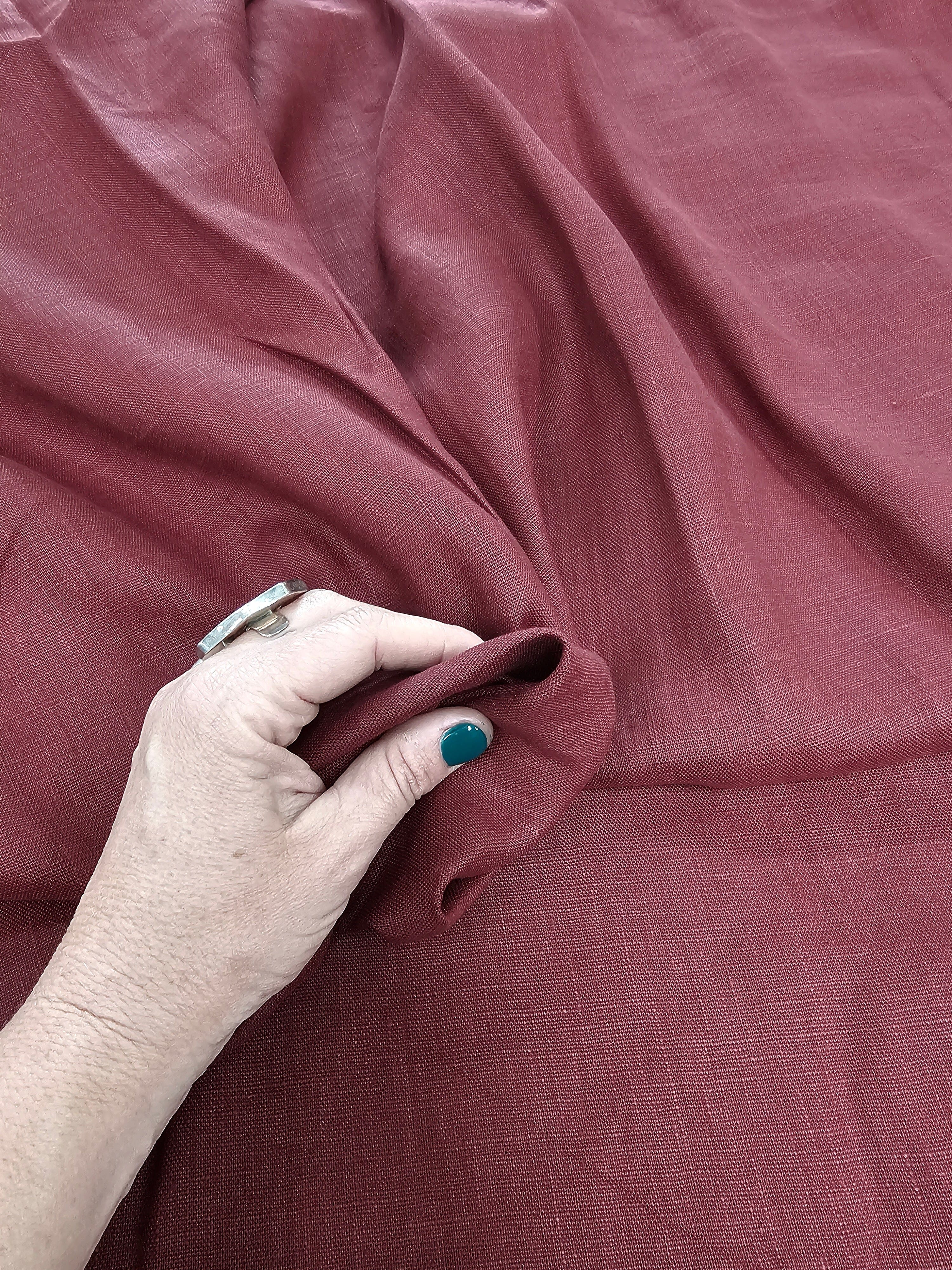 Fabric Organic Dyed Linen - By The Metre fabric The Spotted Quoll Studio 