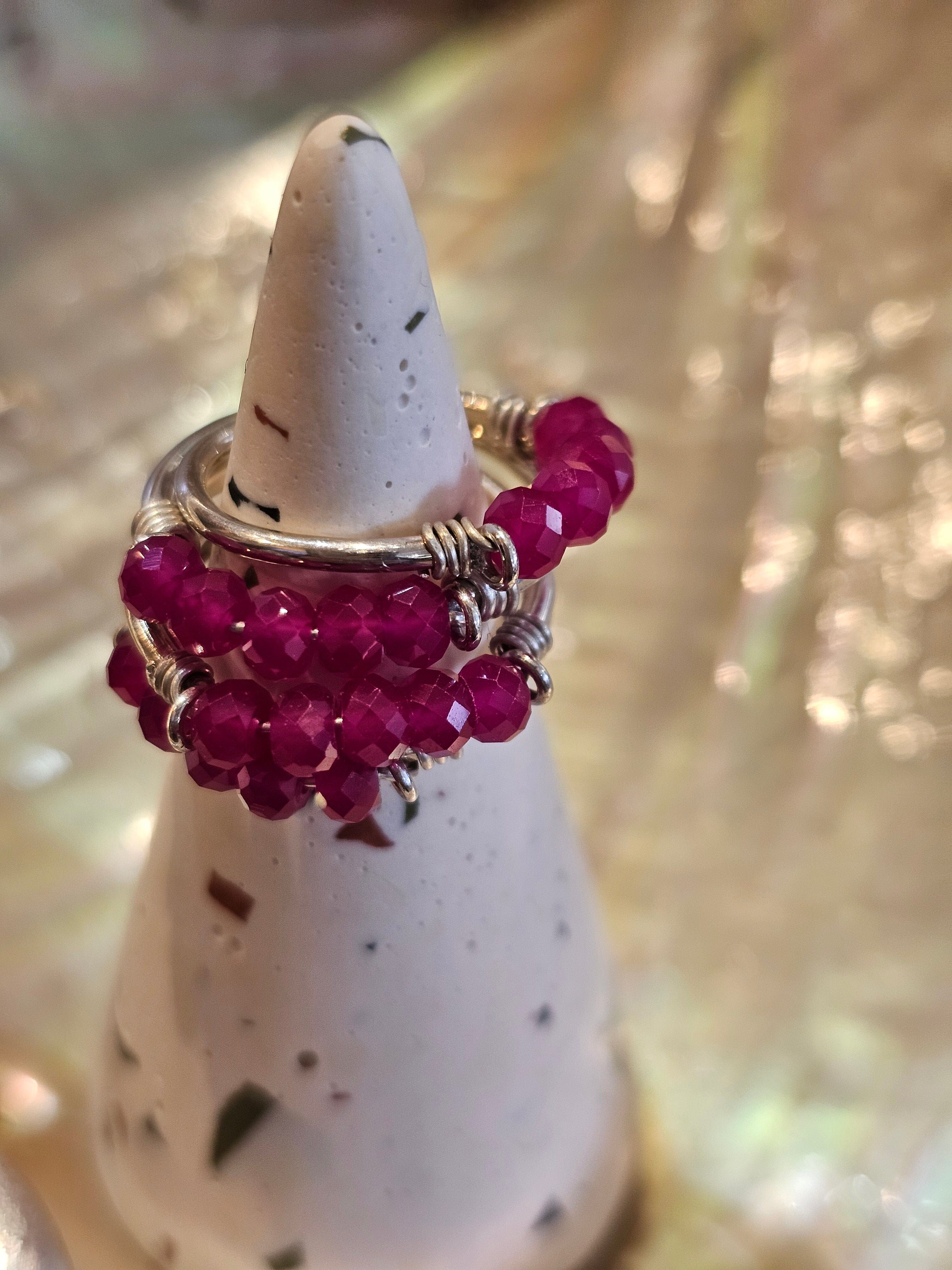 Lisa Carney - Precious Gemstone Rings Jewellery Lisa Carney Designs Silver - Ruby 
