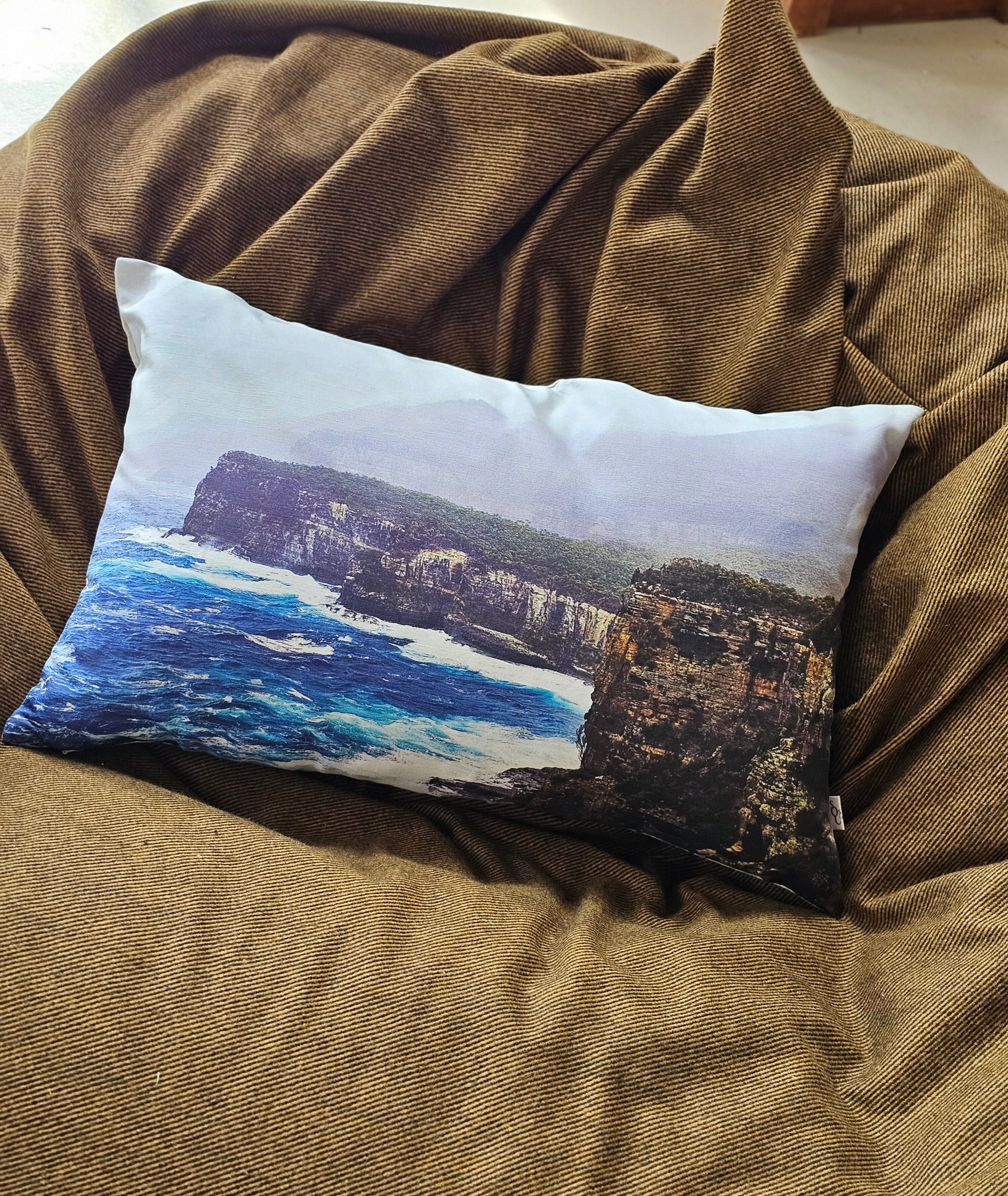 Printed Canvas Cushion - Devils Kitchen Tasmania Cushions The Spotted Quoll 
