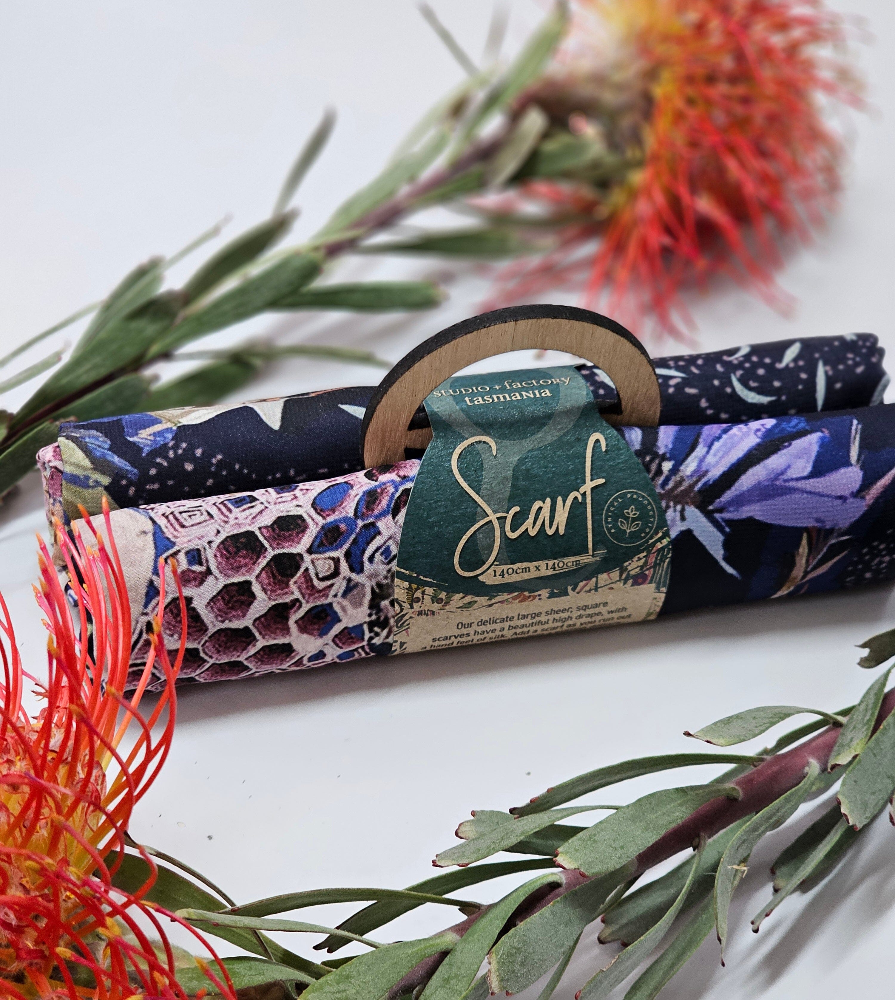 Silken Chic Scarves - No Bee No Me Scarf The Spotted Quoll Studio 