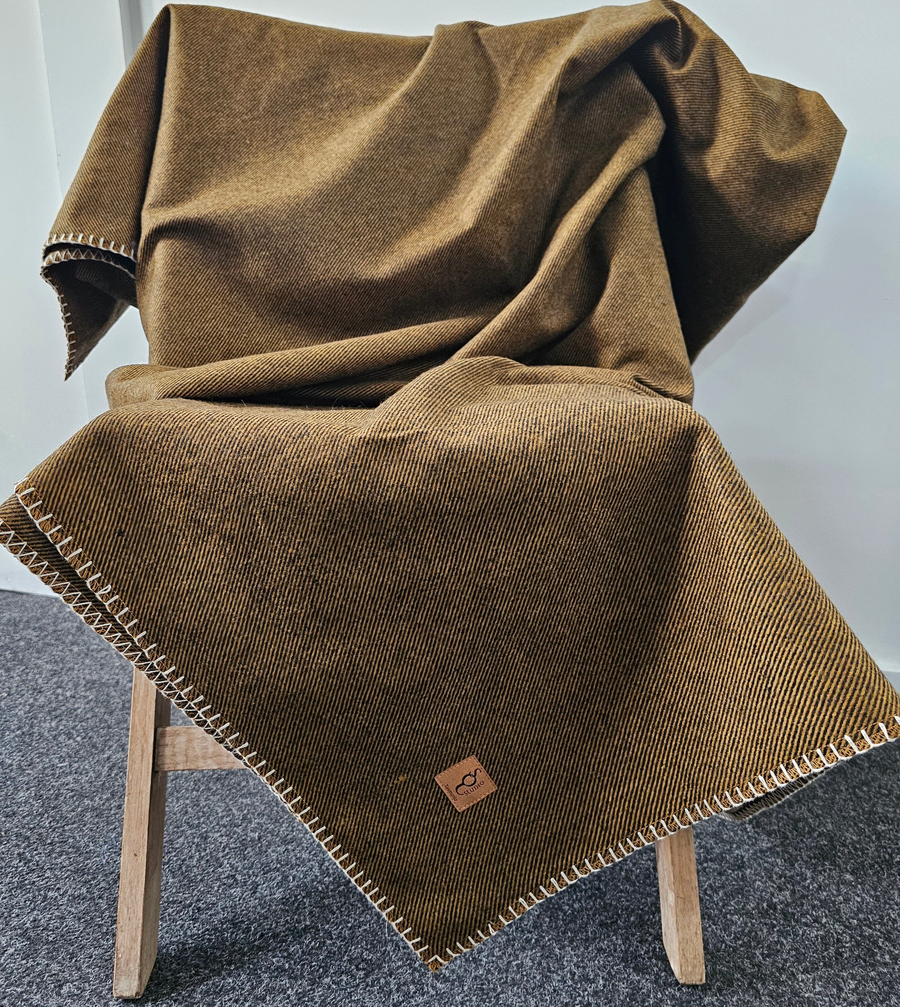 Organic Wool Felt Throw - SQ Studio Throws The Spotted Quoll 