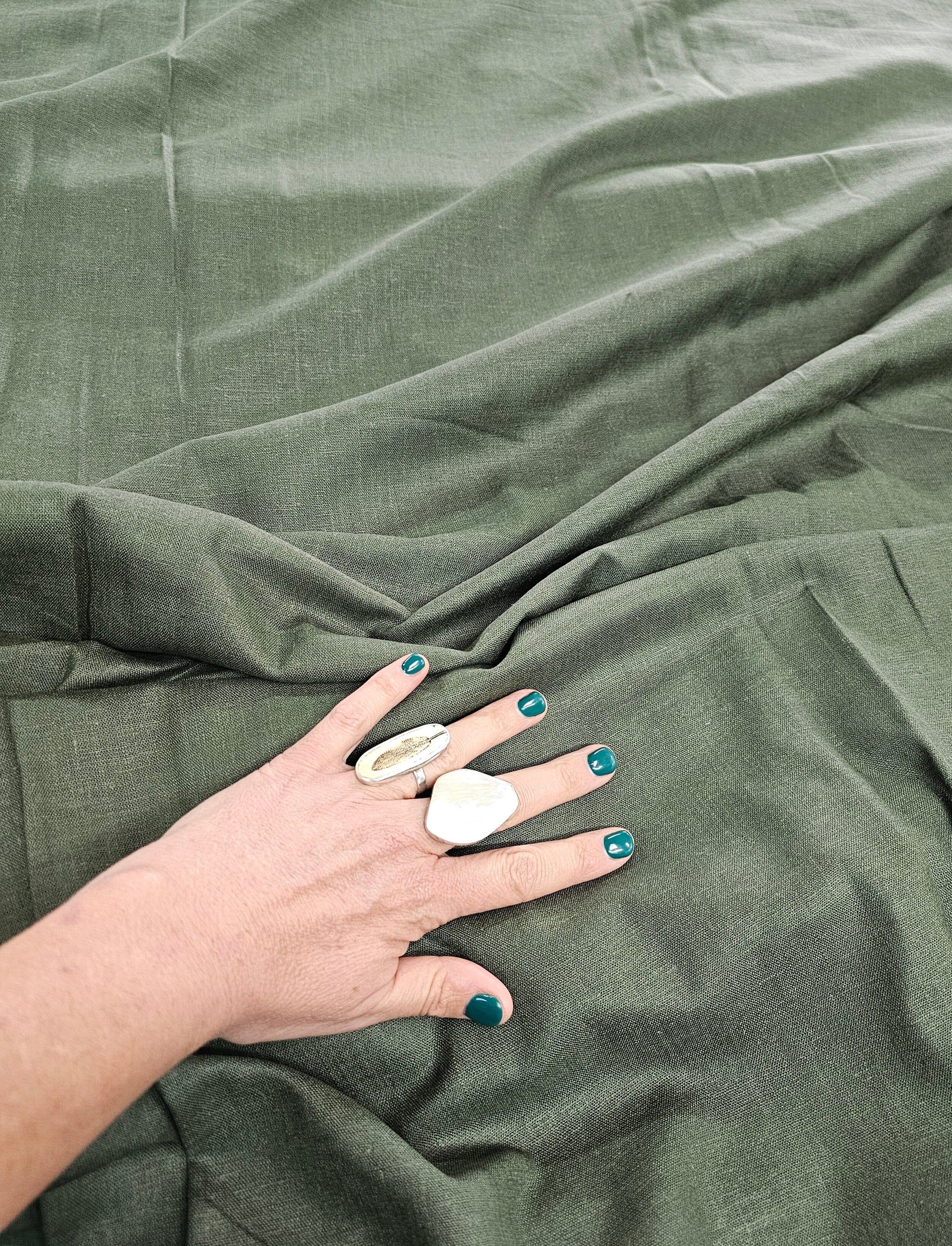 Fabric Organic Dyed Linen - By The Metre fabric The Spotted Quoll Studio 
