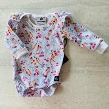 Baby Bodysuits - Worm Wear Tasmania Bodysuits Worm Wear Tasmania 00 Bodysuit Redgum