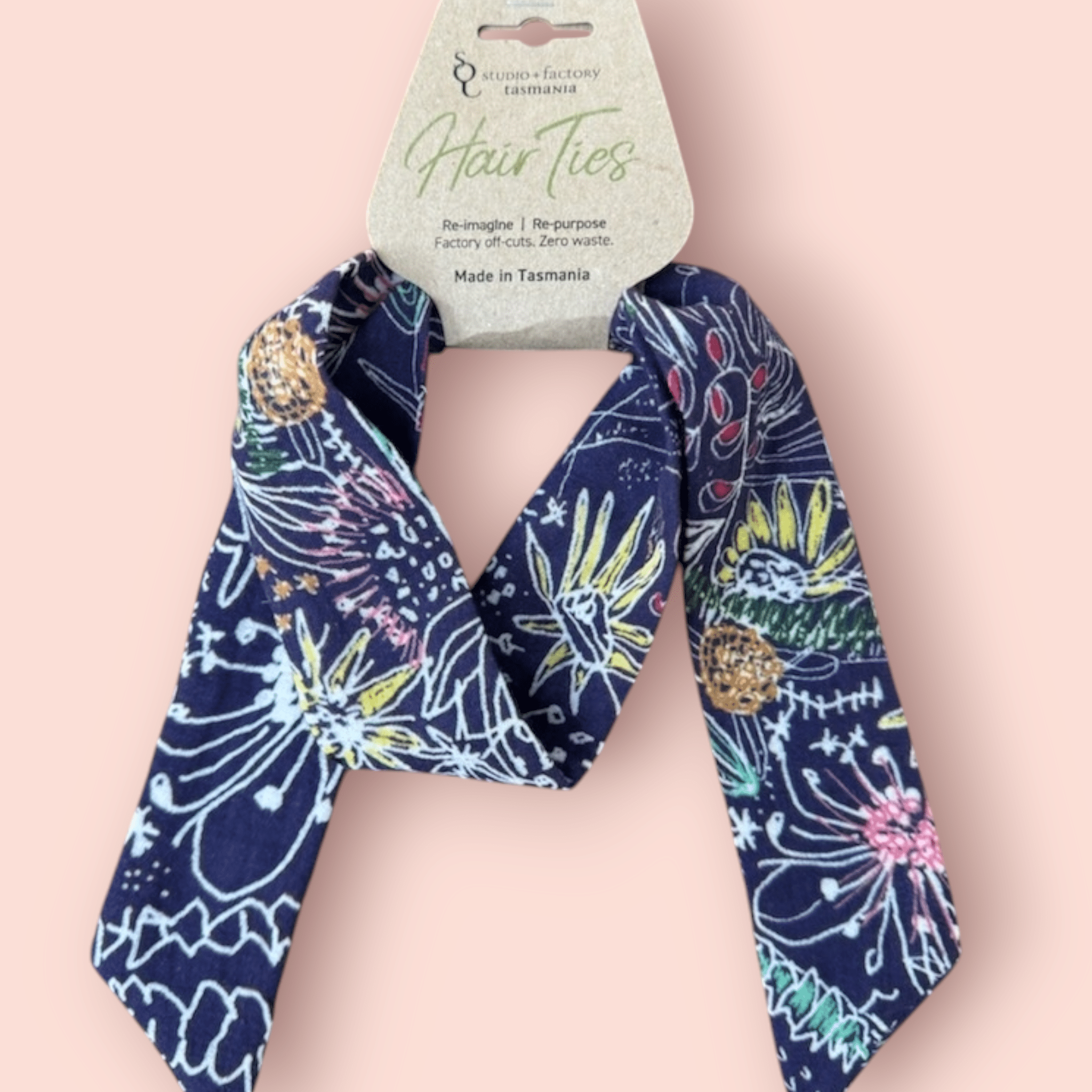 Re-imagine Hair Ribbon Hair Accessories The Spotted Quoll Organic Cotton Wildflower 