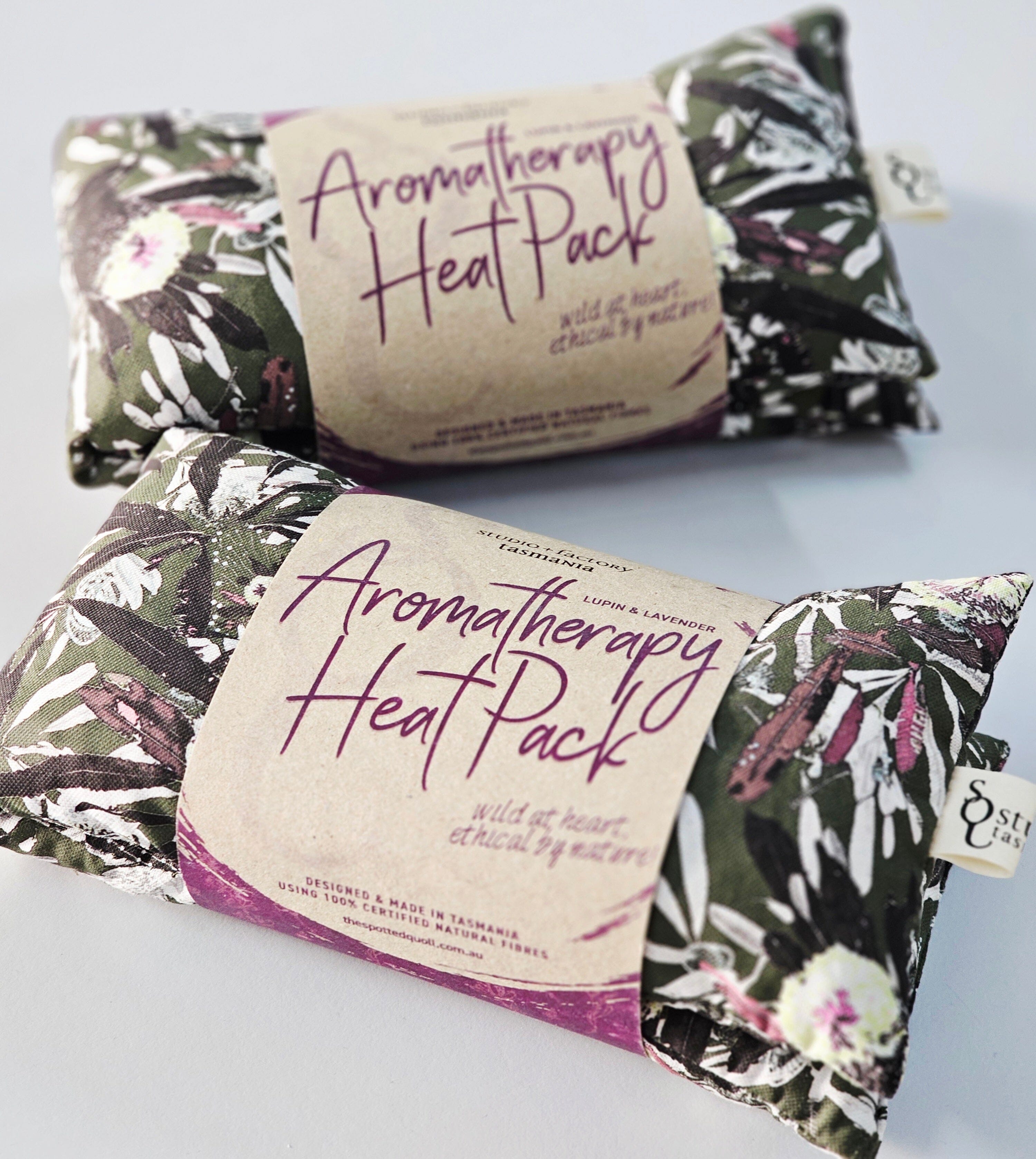 Aromatherapy Heat/Cold pack - Lupin & Lavender Heating Pads The Spotted Quoll Single Small Bush Craft 