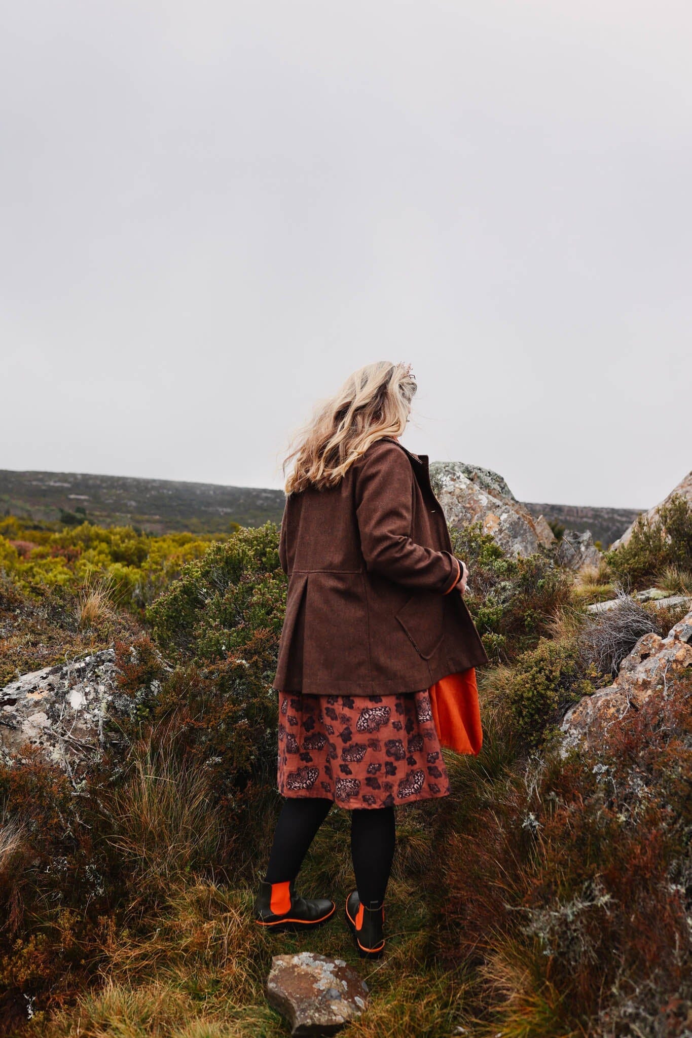 Organic Linen Peasant Dress - Cocoa Moth Dresses The Spotted Quoll 