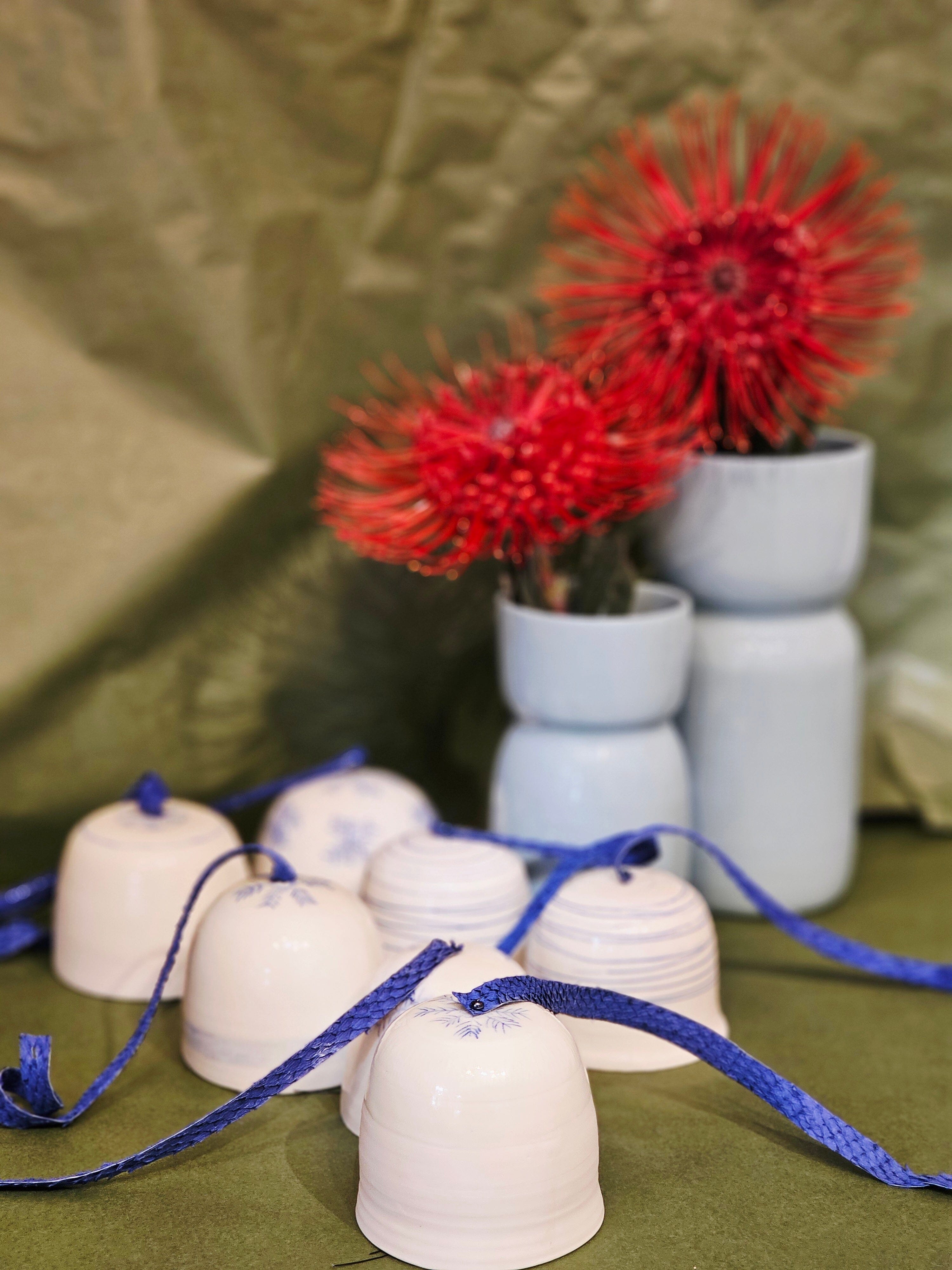 Arny Gyda Porcelain Bells - Tasmania ceramics Arny Gyda 