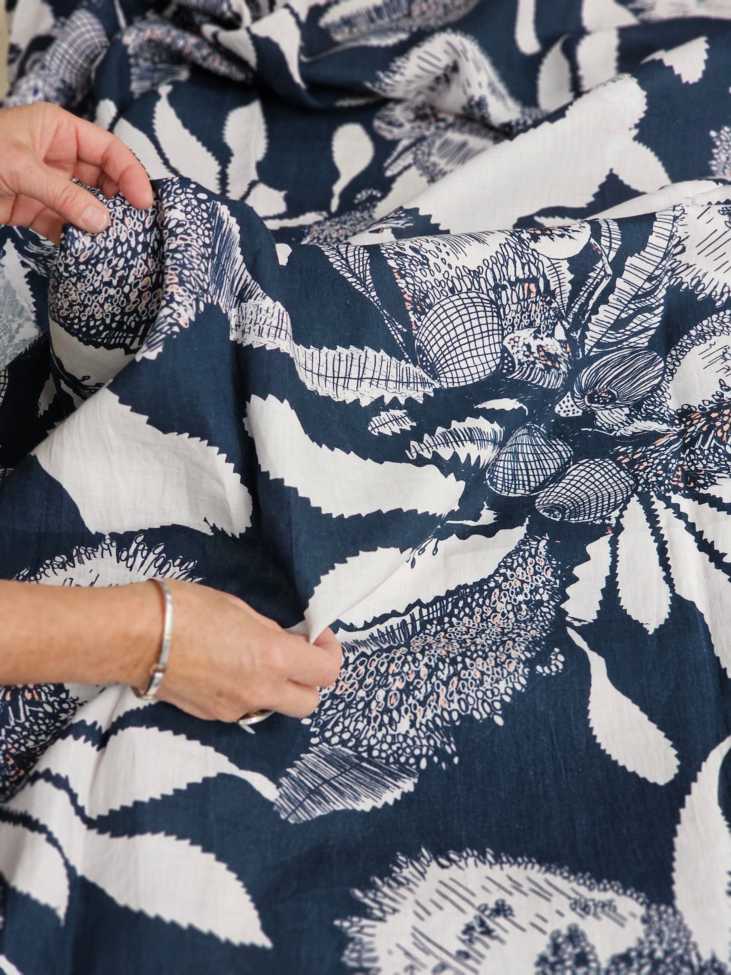 Fabric Organic Linen Hemp - By The Metre fabric The Spotted Quoll Studio 