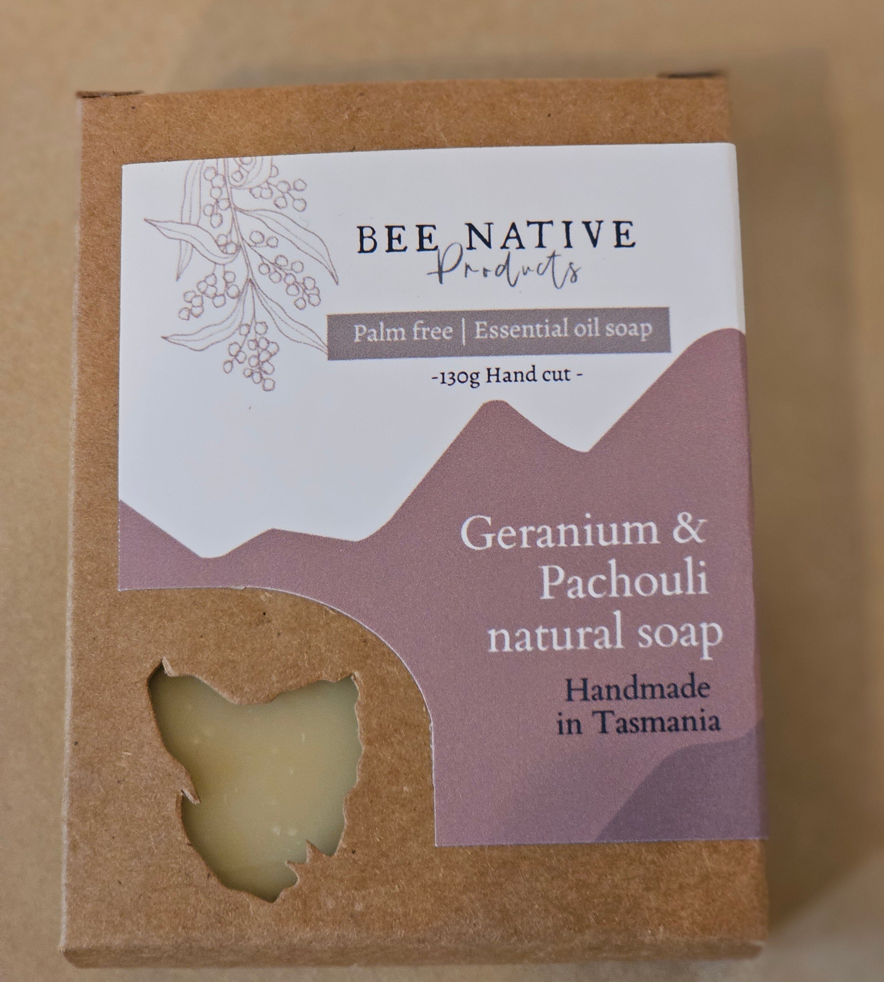 Bee Native - Soap Body Bee Native Products Geranium & Pachouli 