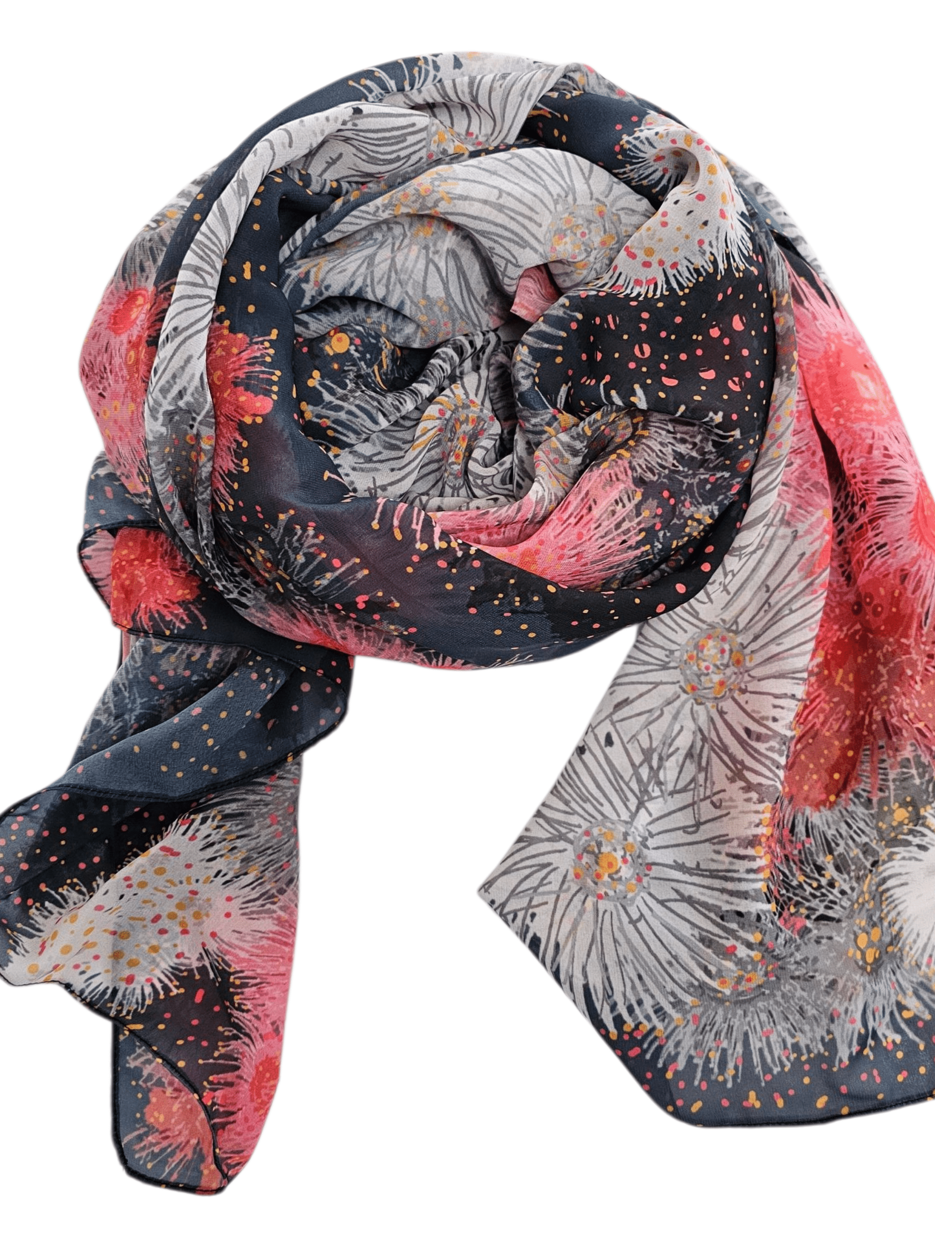 Silken Chic Scarves - Bush Confetti Scarf The Spotted Quoll Studio 