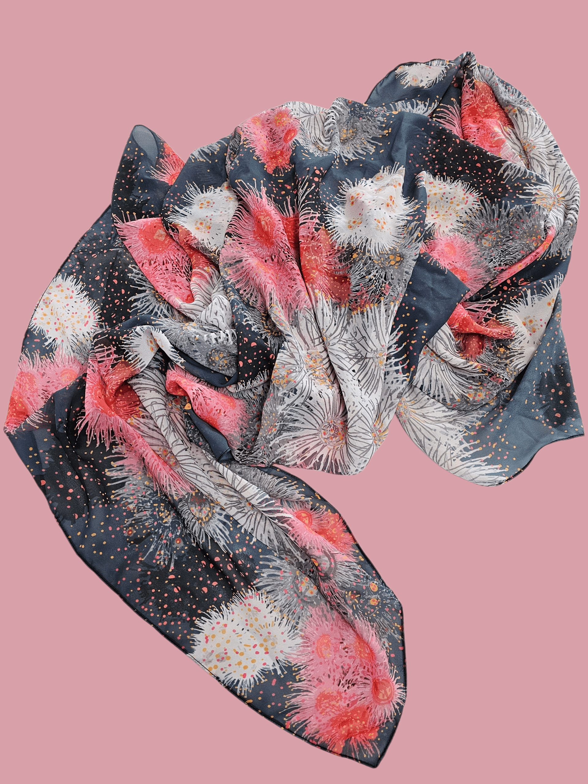 Silken Chic Scarves - Bush Confetti Scarf The Spotted Quoll Studio 