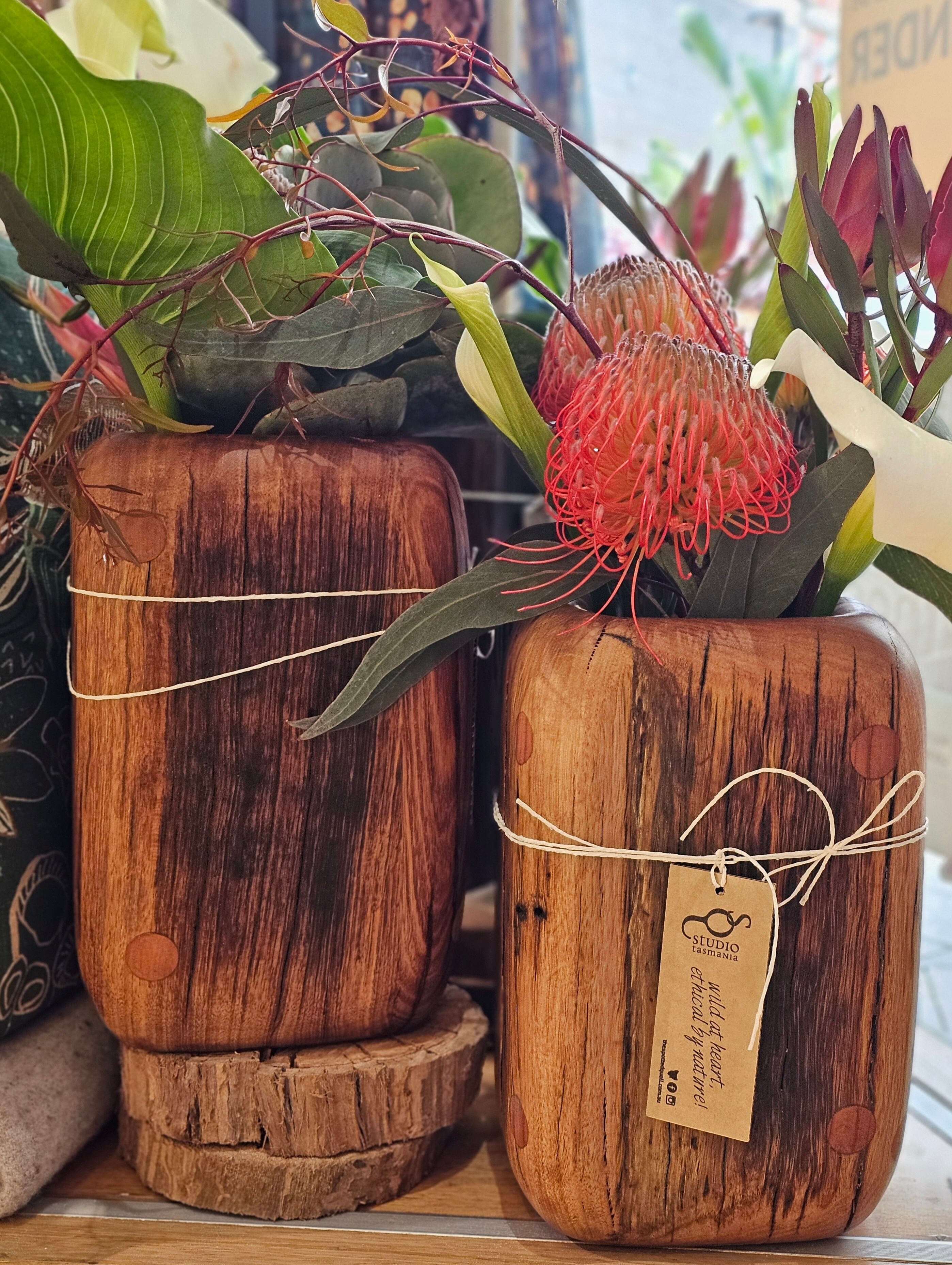 Reclaimed Timber Vases - Sideline Timber Vase Sideline Timber 
