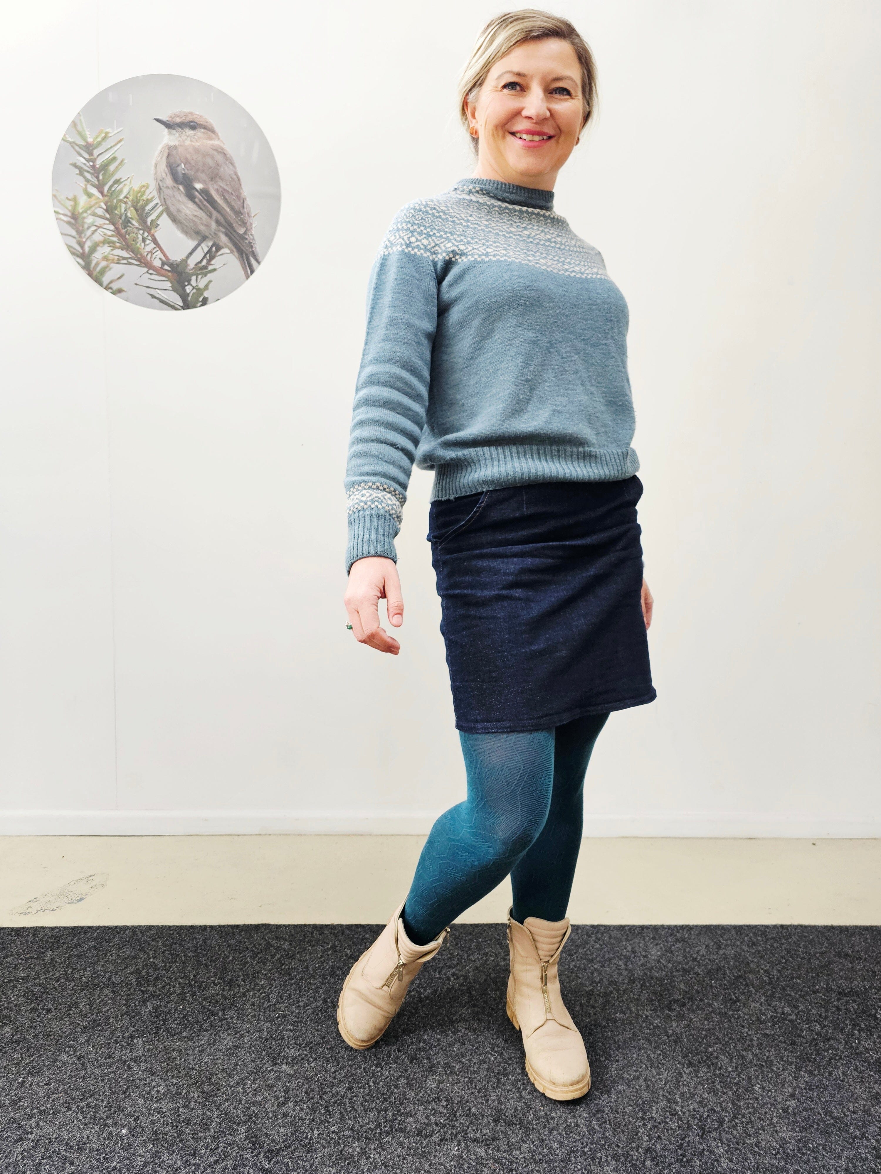 Wren A-Line Skirt - Denim Skirt The Spotted Quoll 