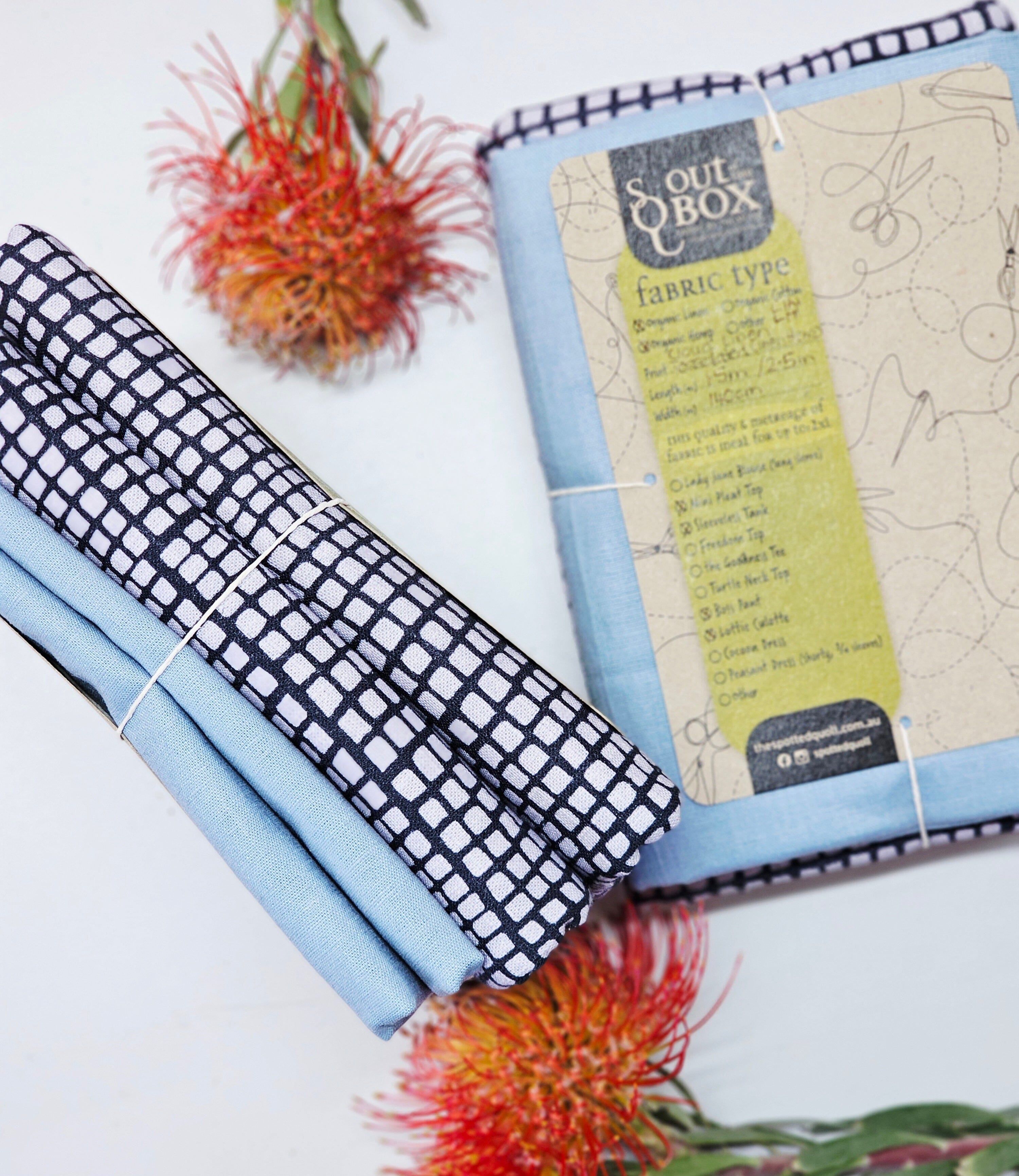 Fabric Inspo Pack - Cut Bundles fabric The Spotted Quoll Studio Cloud / Tessellated Pavement 