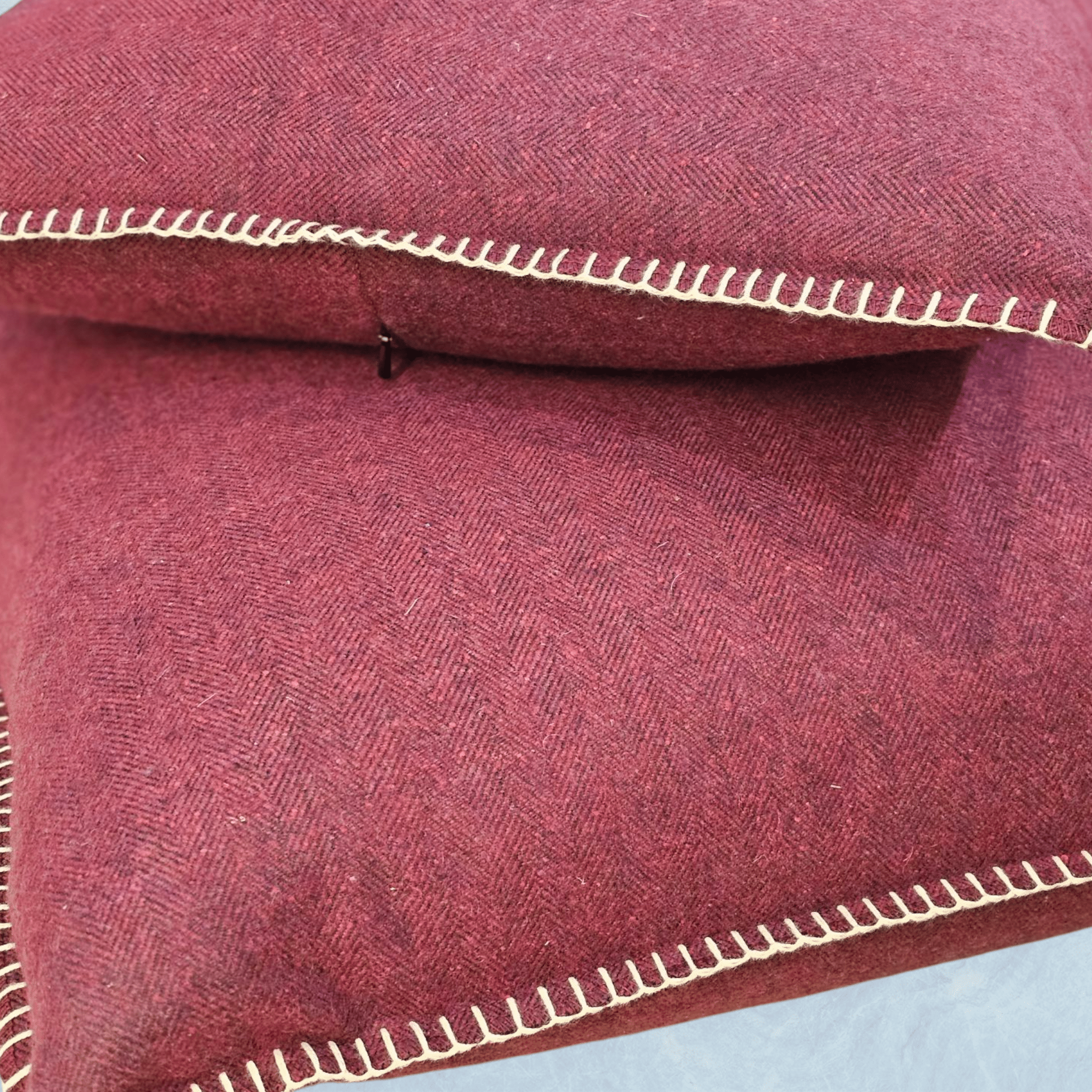 Vino Herringbone Organic Wool Felt Cushions Cushions The Spotted Quoll Studio 
