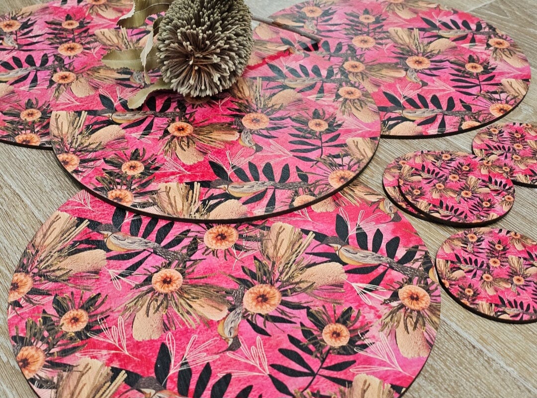 Placemat and Coaster Sets - Bosa Art Co table ware The Spotted Quoll 