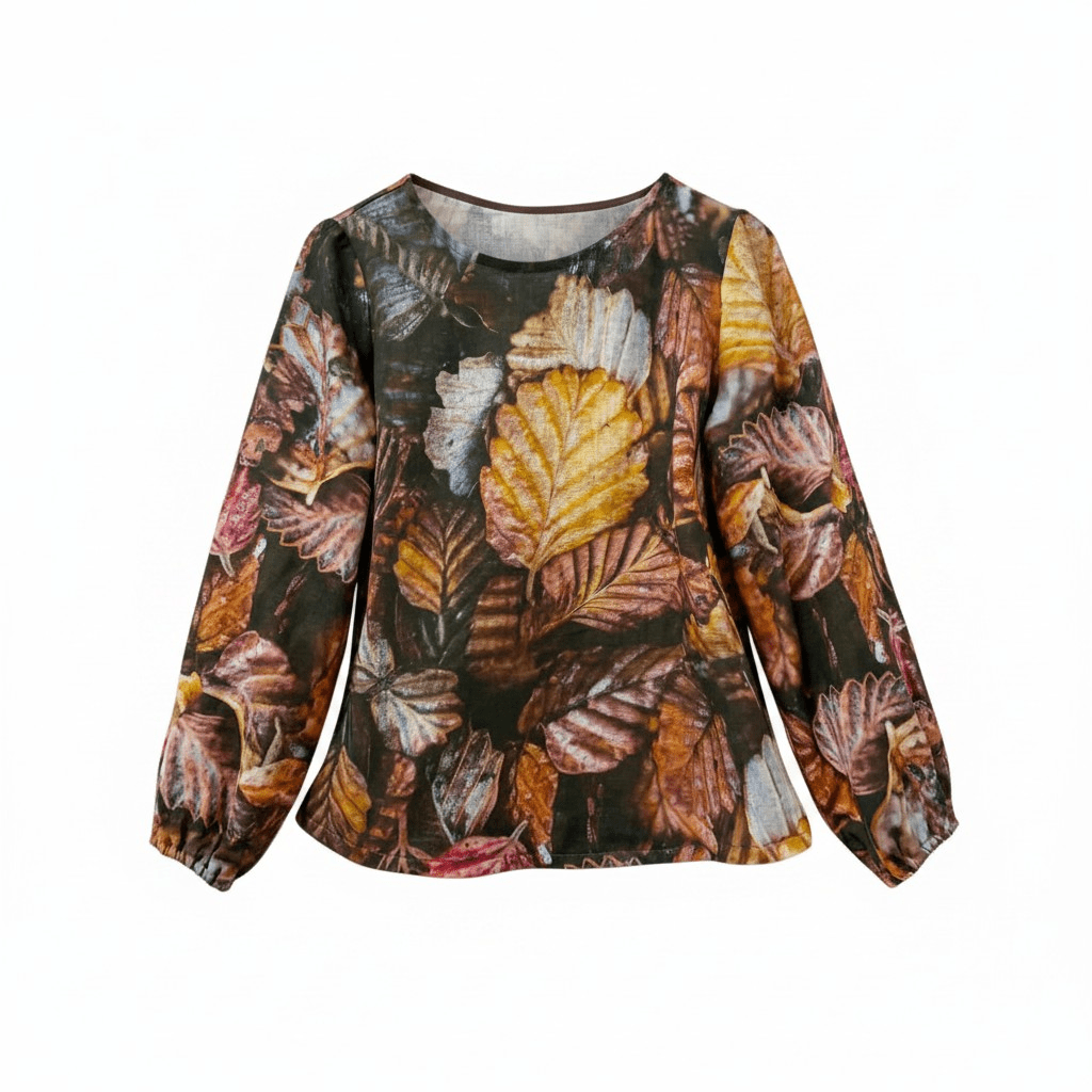 Lady Jane Organic Cotton DM Blouse - Fagus Fall – The Spotted Quoll