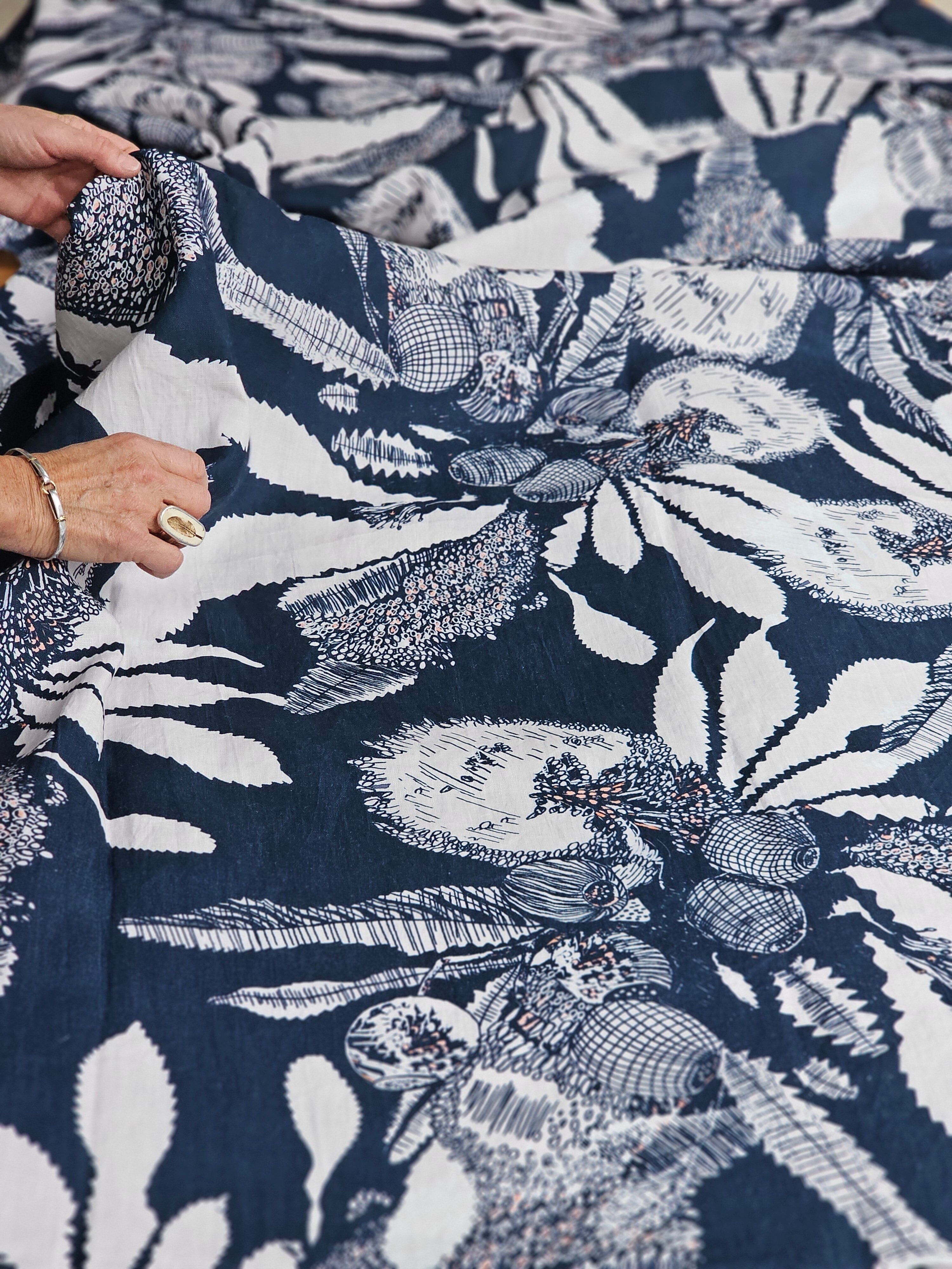 Fabric Organic Linen Hemp - By The Metre fabric The Spotted Quoll Studio 