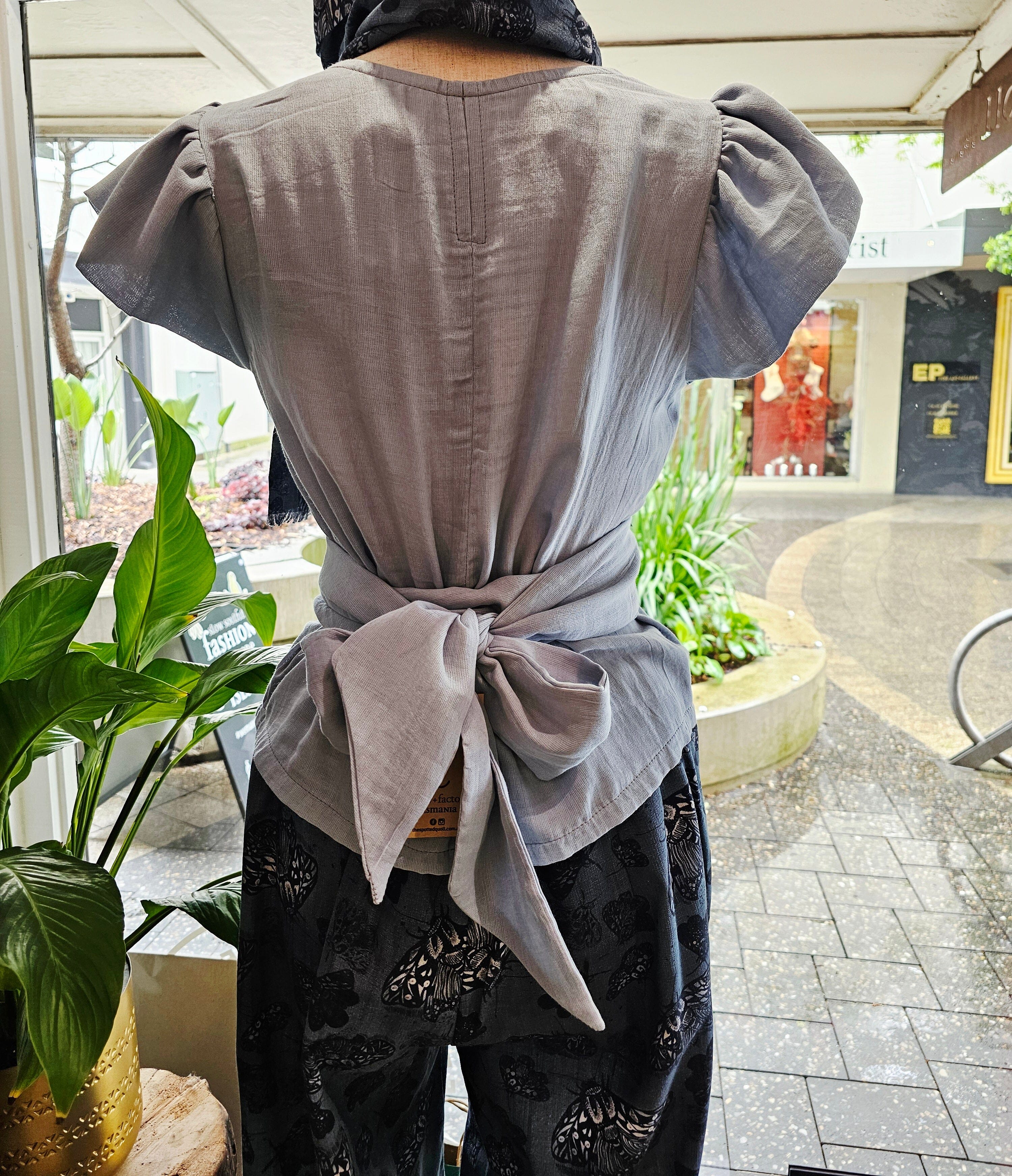 Flutter Top Organic Cotton DM - Cloud