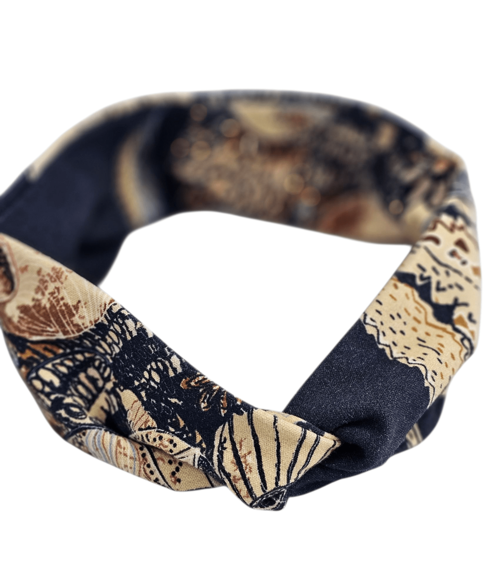 Knotted Headband - Spotted Quoll Studio Hair Accessories The Spotted Quoll Tawny Sawtooth Banksia 