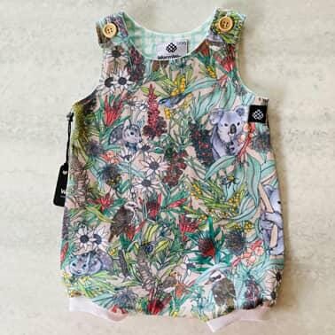 Baby Bodysuits - Worm Wear Tasmania Bodysuits Worm Wear Tasmania 000 Jumpsuit Australia Park Mint Check