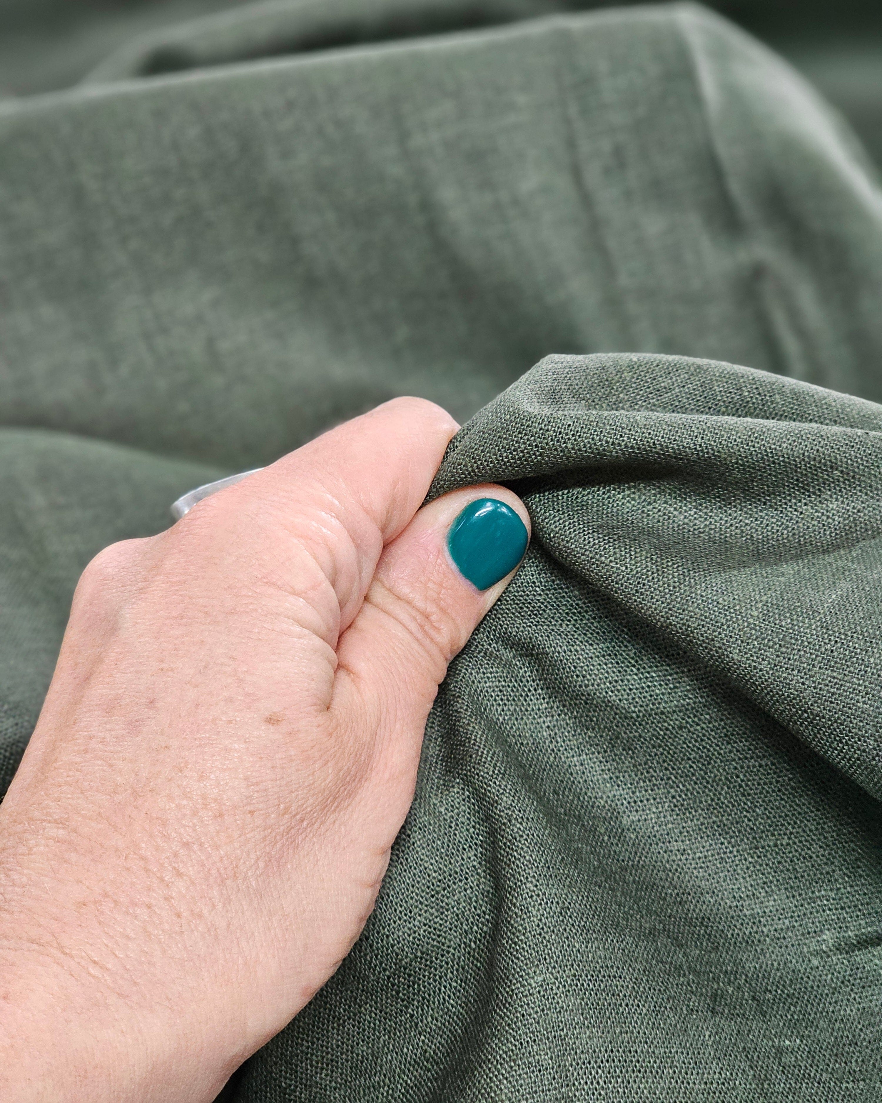 Fabric Organic Dyed Linen - By The Metre fabric The Spotted Quoll Studio 