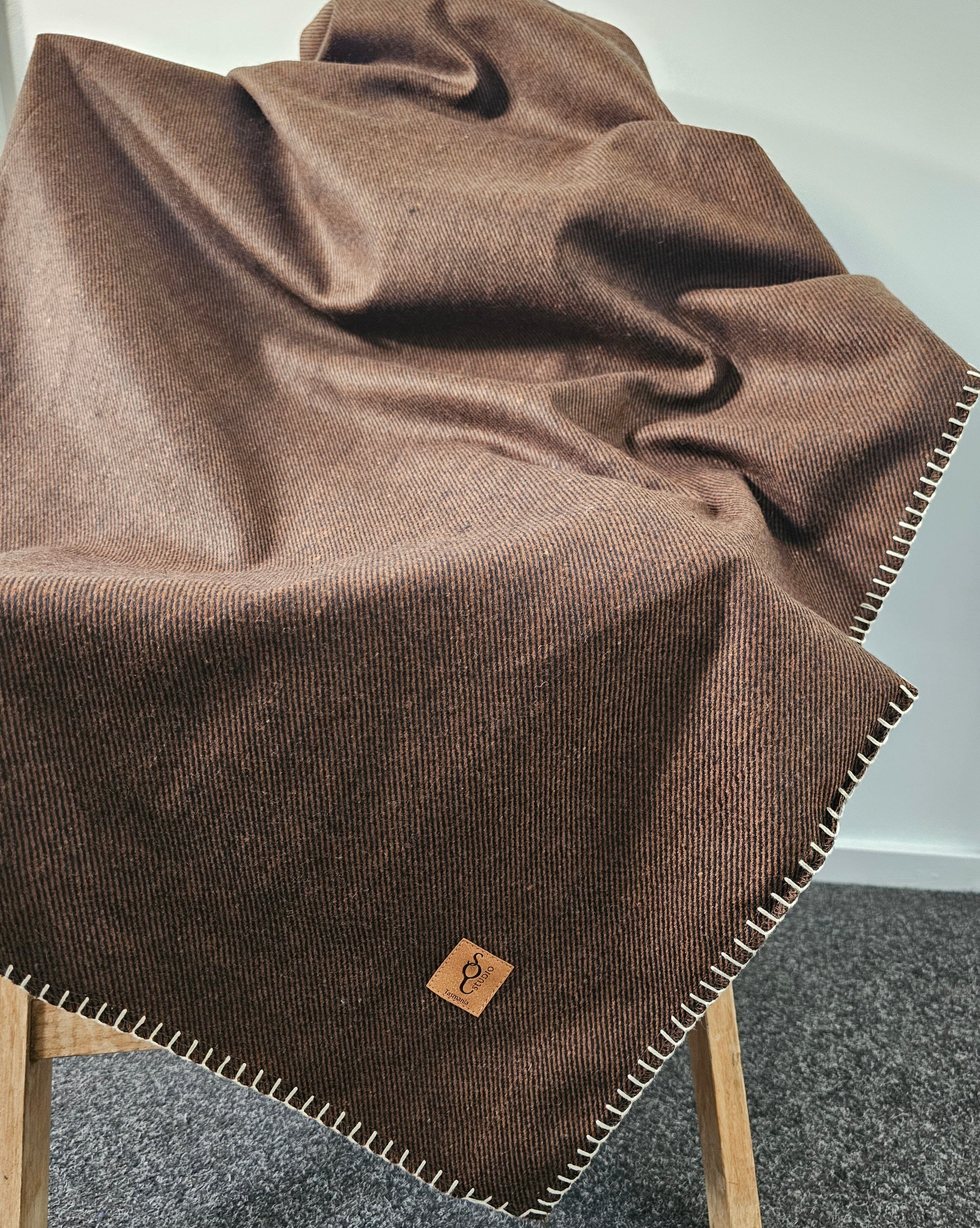 Organic Wool Felt Throw - SQ Studio Throws The Spotted Quoll 