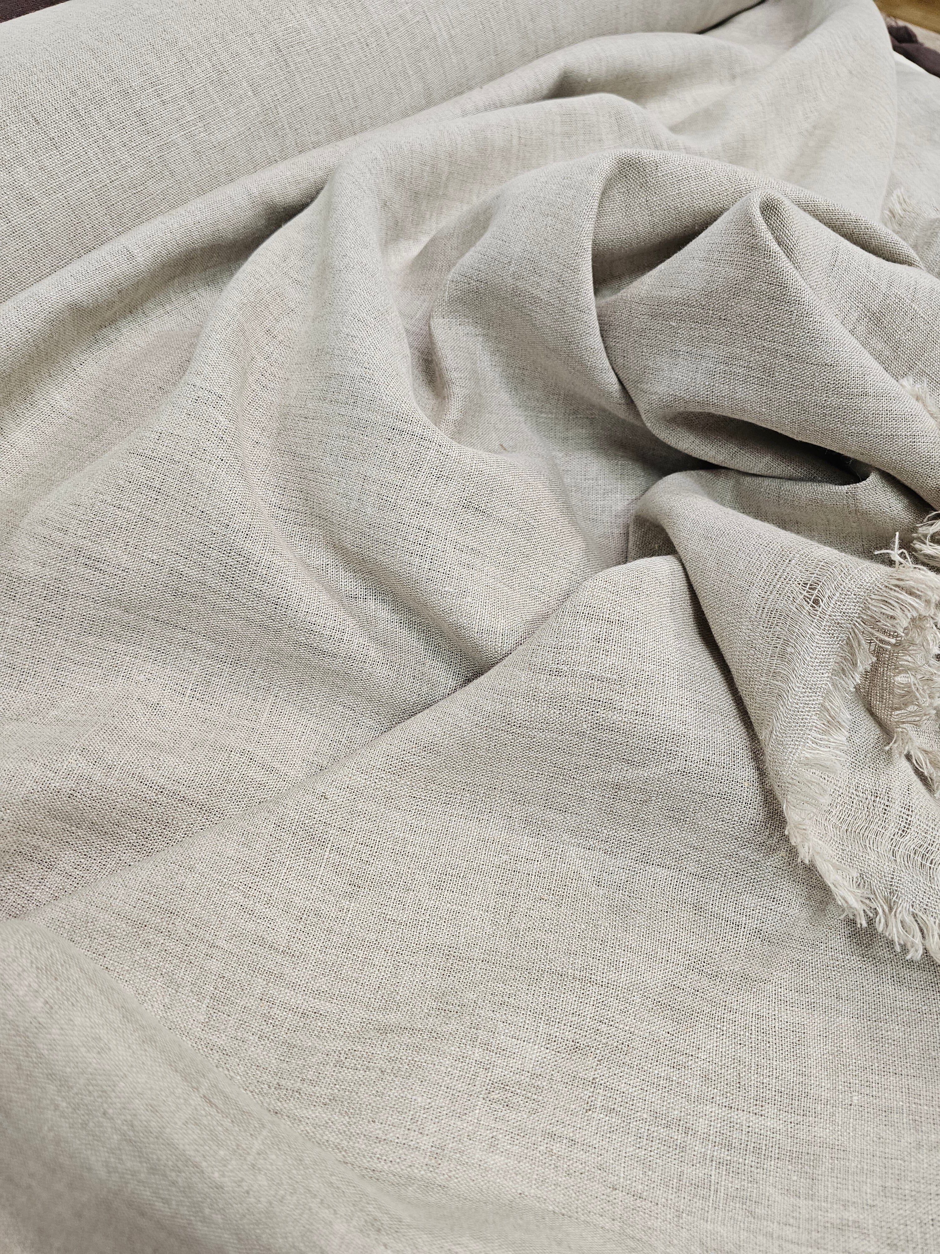 Fabric Organic Natural Linen - By The Metre – The Spotted Quoll
