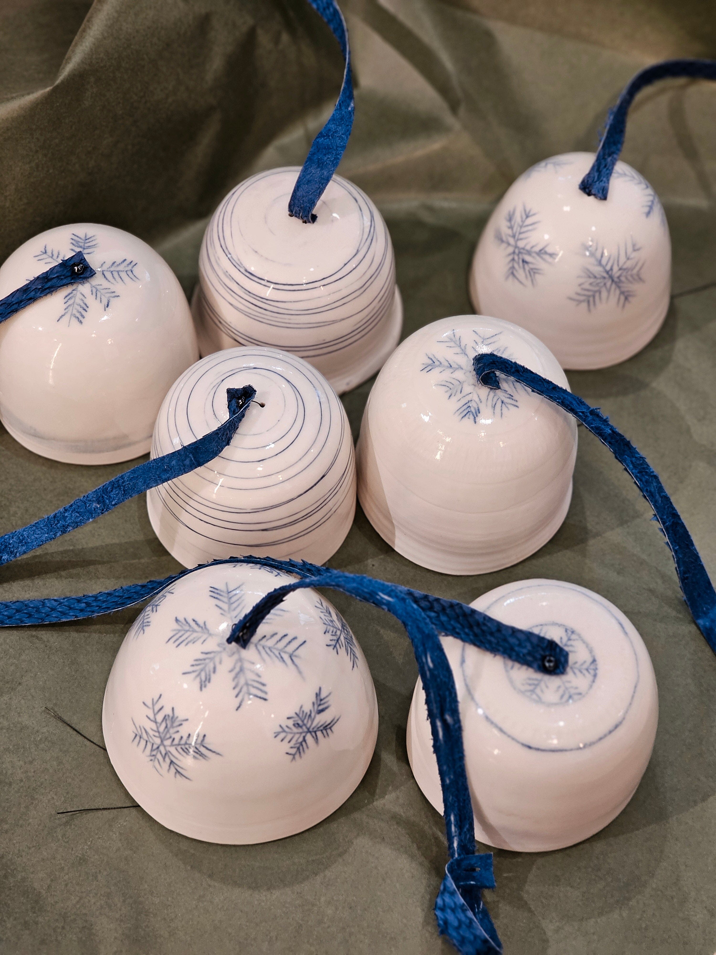 Arny Gyda Porcelain Bells - Tasmania ceramics Arny Gyda 