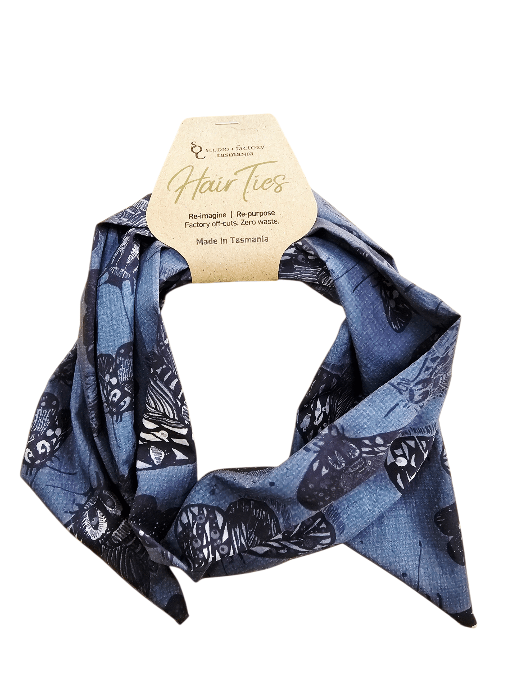 Wire Hair Scarf/Headband Hair Accessories The Spotted Quoll Slate Moth 